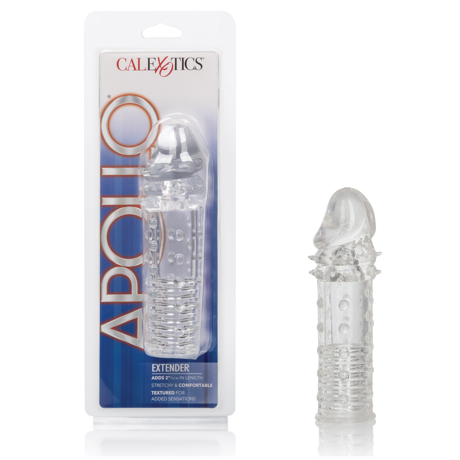 Extensor de Pene Apollo Transparente para Placer Mejorado Extensor de Pene Apollo Transparente para Placer Mejorado