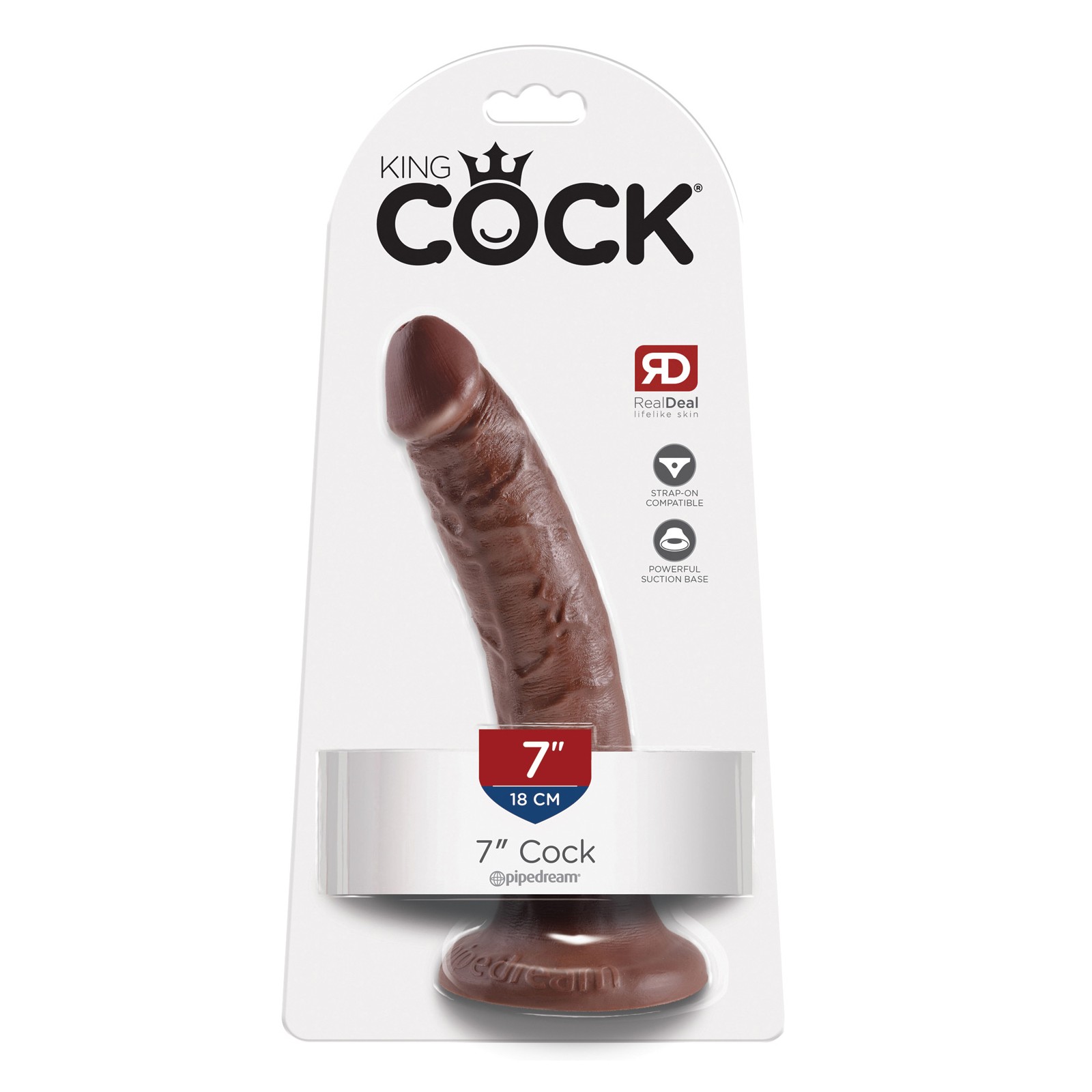 Dildo King Cock de 7 Pulgadas Marrón Dildo King Cock de 7 Pulgadas Marrón