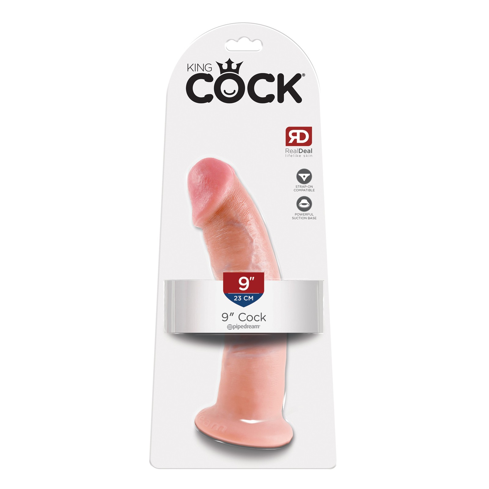 King Cock 9" Realistic Dildo Flesh King Cock 9" Realistic Dildo Flesh
