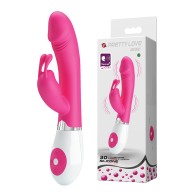 Pretty Love Gene Vibrador Conejo Controlado por Voz en Fucsia