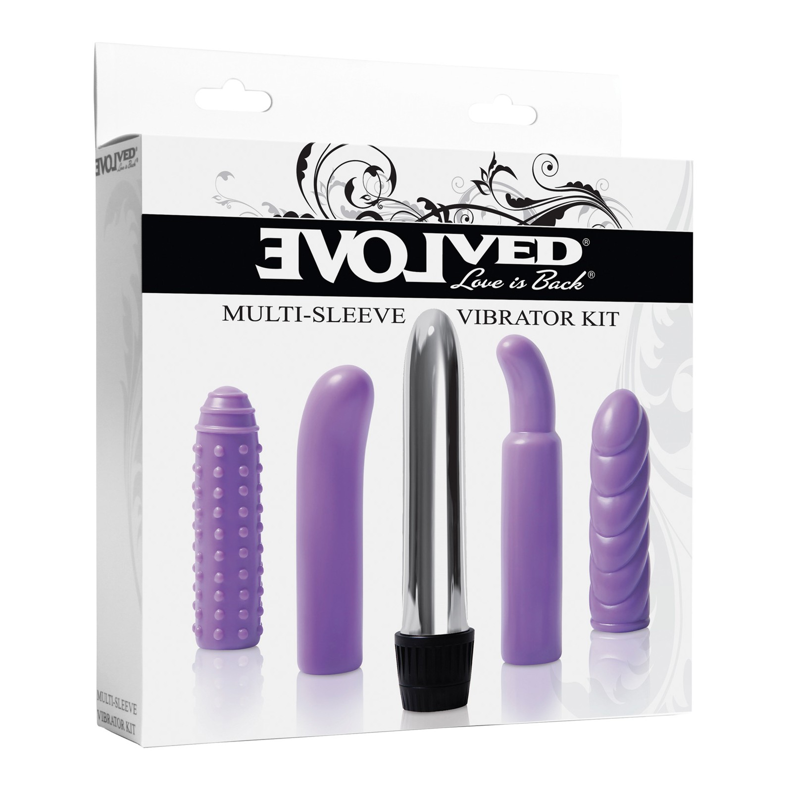 Kit de Vibrador Multi Sleeve Evolved Púrpura Kit de Vibrador Multi Sleeve Evolved Púrpura