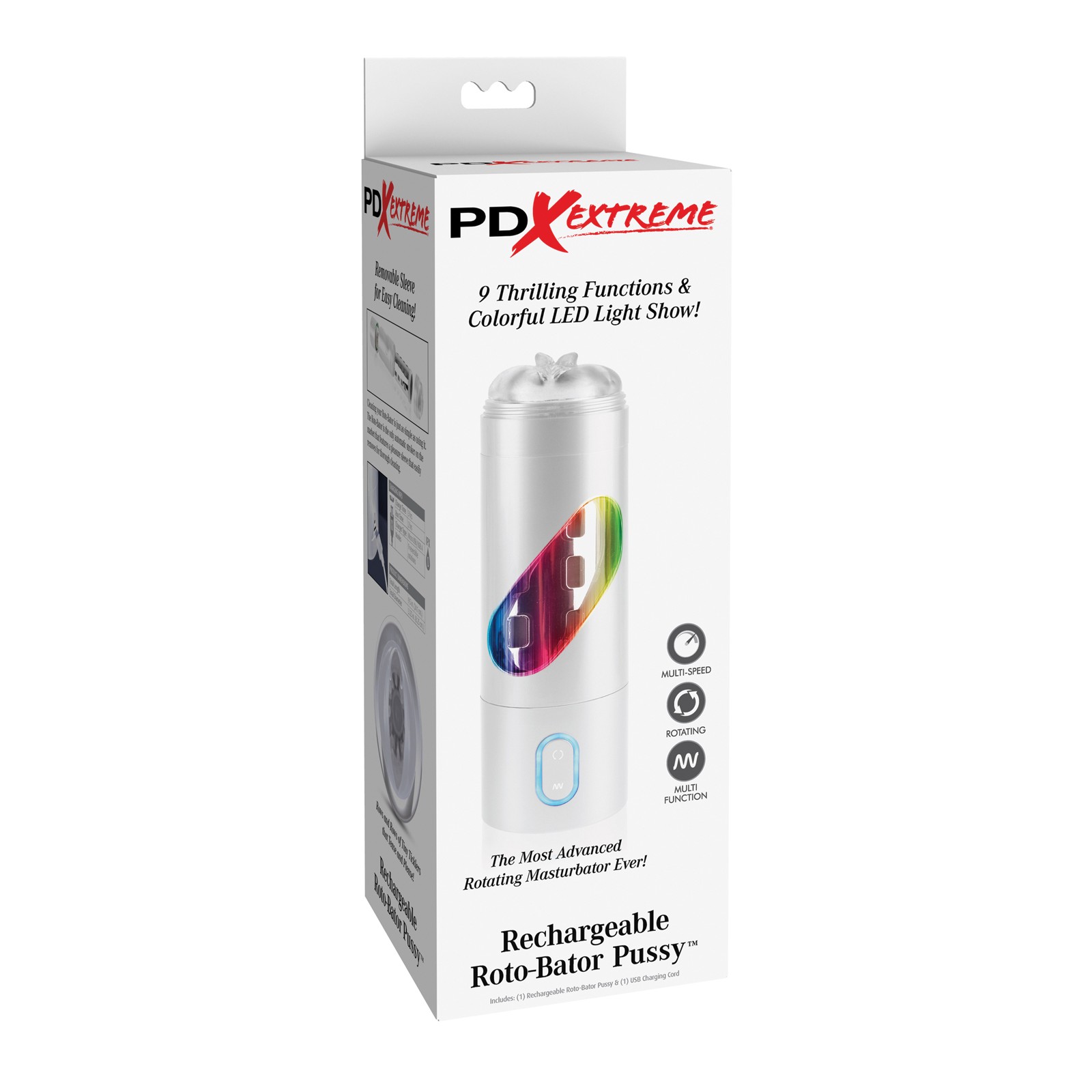 Masturbador Rotatorio Recargable PDX Extreme Masturbador Rotatorio Recargable PDX Extreme