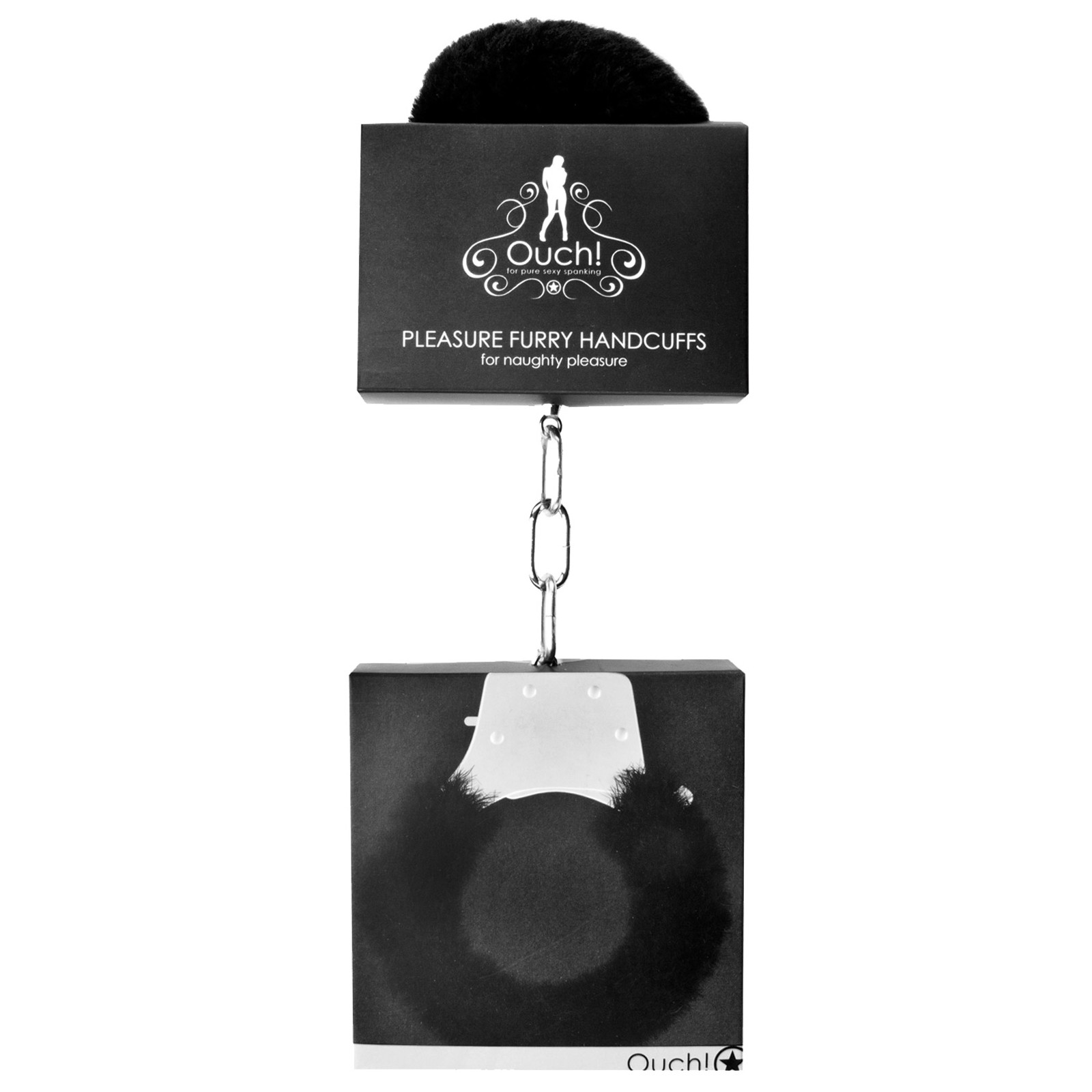 Esposas de Placer Peludas Shots Ouch Negras - Diversión de Bondage Lúdica Esposas de Placer Peludas Shots Ouch Negras - Diversión de Bondage Lúdica