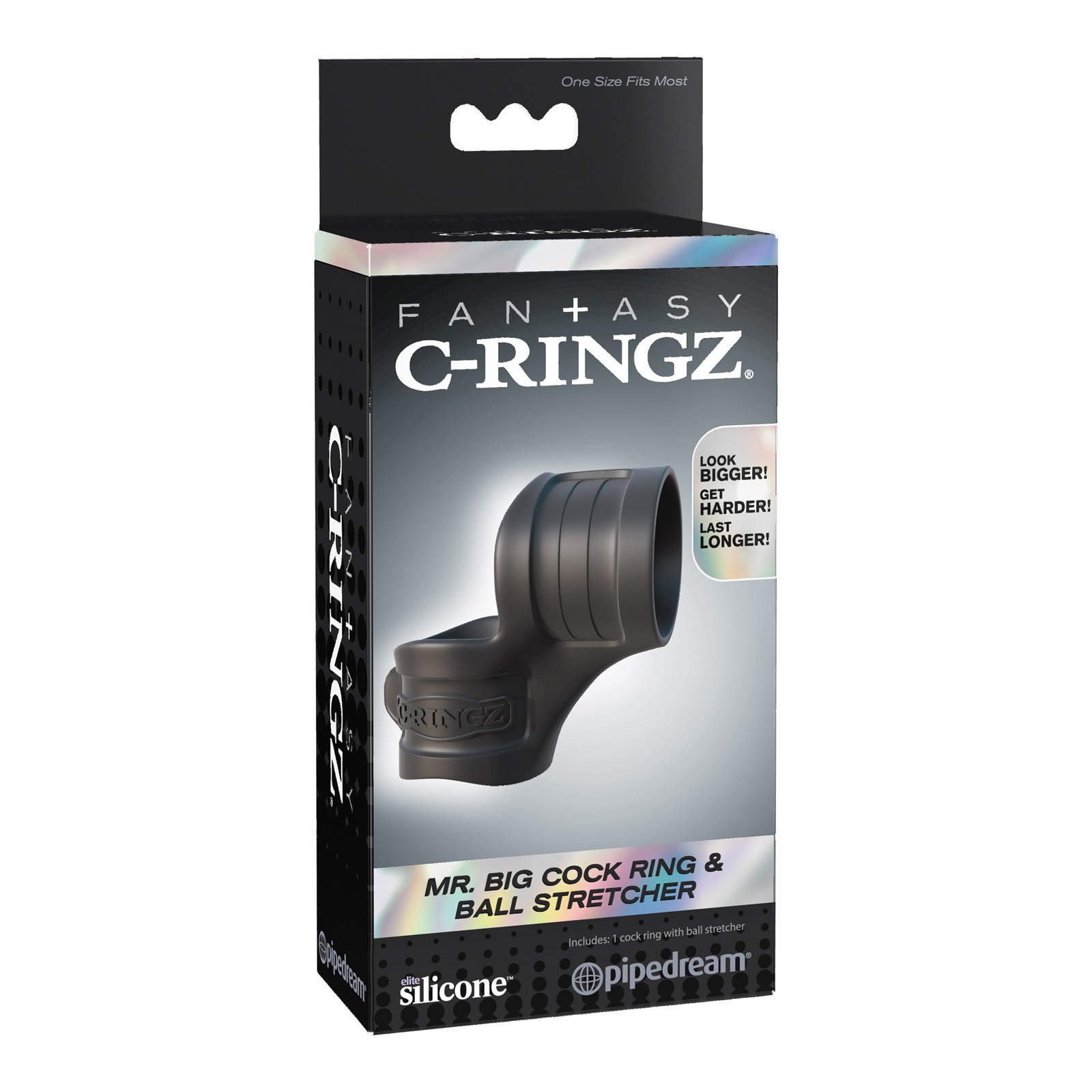 Mr. Big Cock Ring & Ball Stretcher Black Mr. Big Cock Ring & Ball Stretcher Black