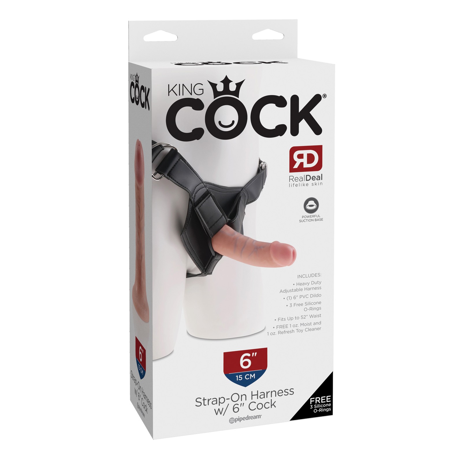 Arnés con Pene de 6 Pulgadas King Cock Arnés con Pene de 6 Pulgadas King Cock
