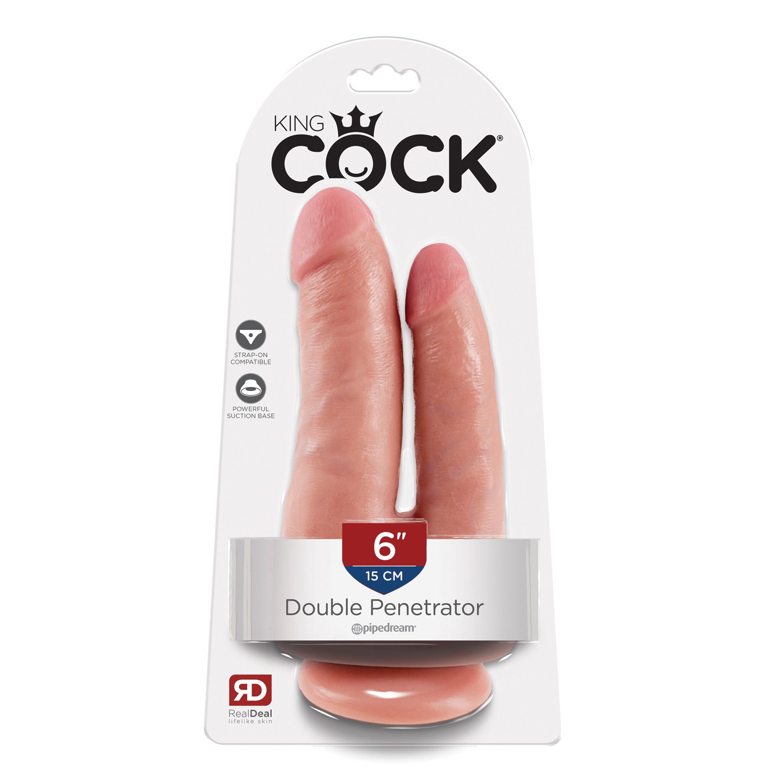 Dildo King Cock Doble Penetrador Flesh - Dildo Realista Dildo King Cock Doble Penetrador Flesh - Dildo Realista