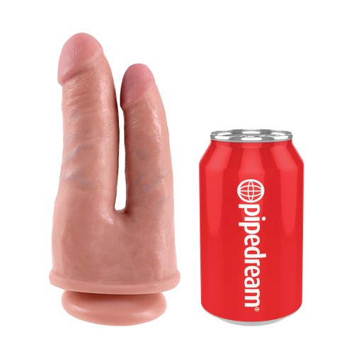 Dildo King Cock Doble Penetrador Flesh - Dildo Realista