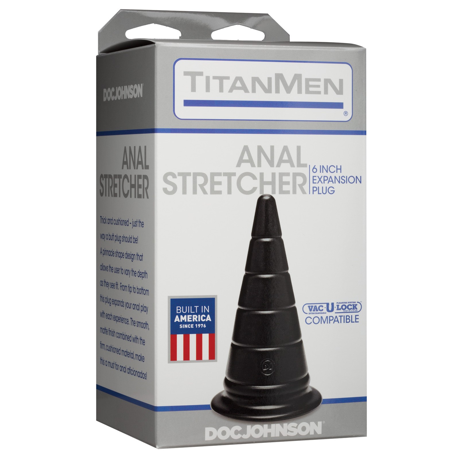 Titanmen 6 Inch Anal Stretcher Black - Pleasure Toy Titanmen 6 Inch Anal Stretcher Black - Pleasure Toy