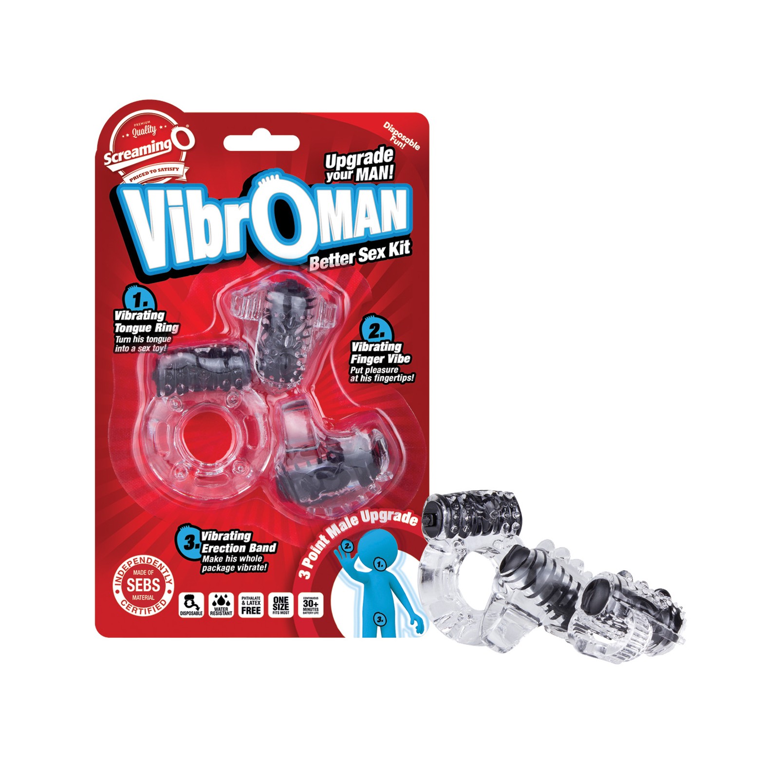 Screaming O VibrOman - Negro Screaming O VibrOman - Negro