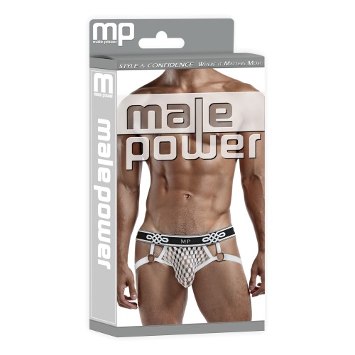 Jock Ring Male Power PEEP SHOW Collection White