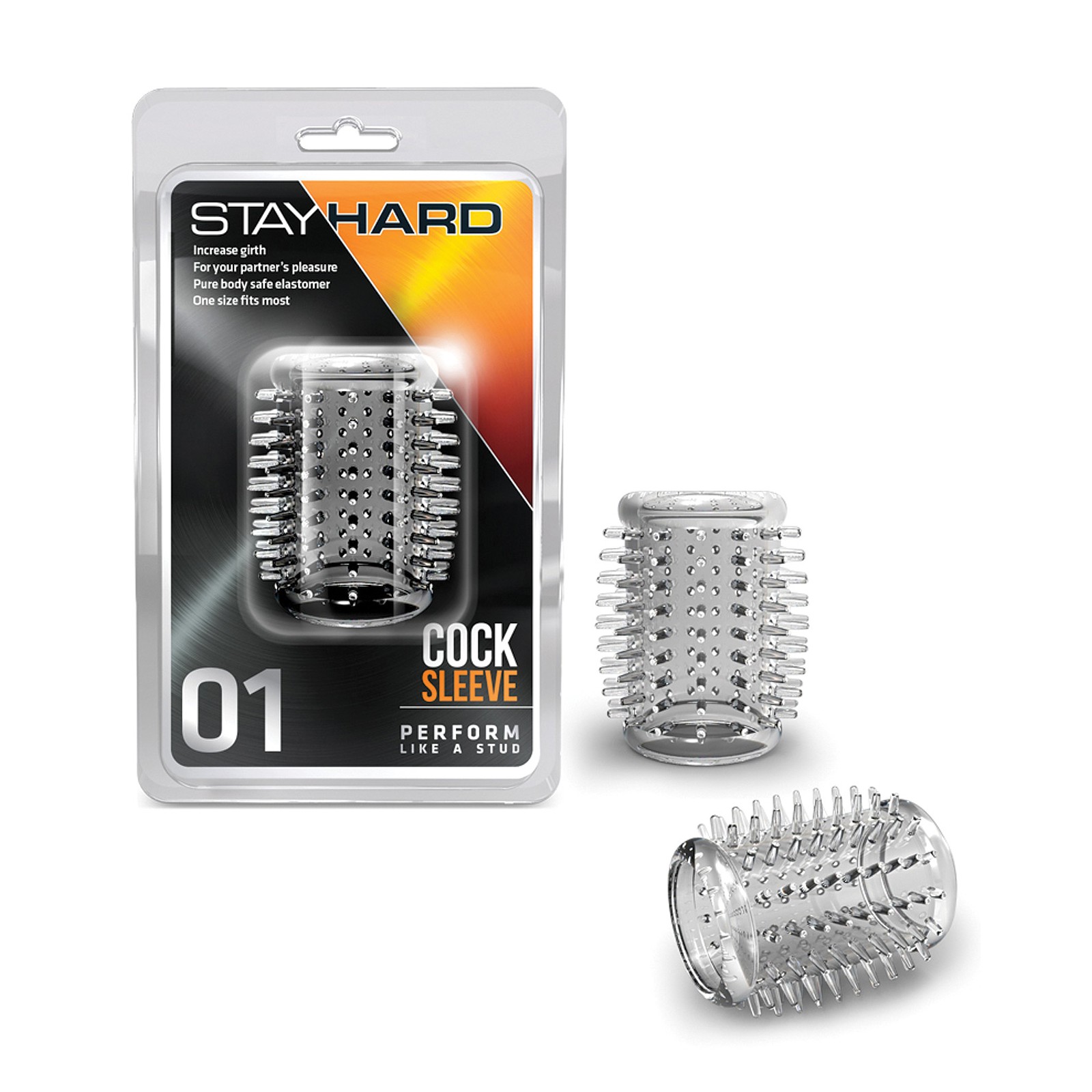 Blush Stay Hard Clear Cock Sleeve Enhancer Blush Stay Hard Clear Cock Sleeve Enhancer