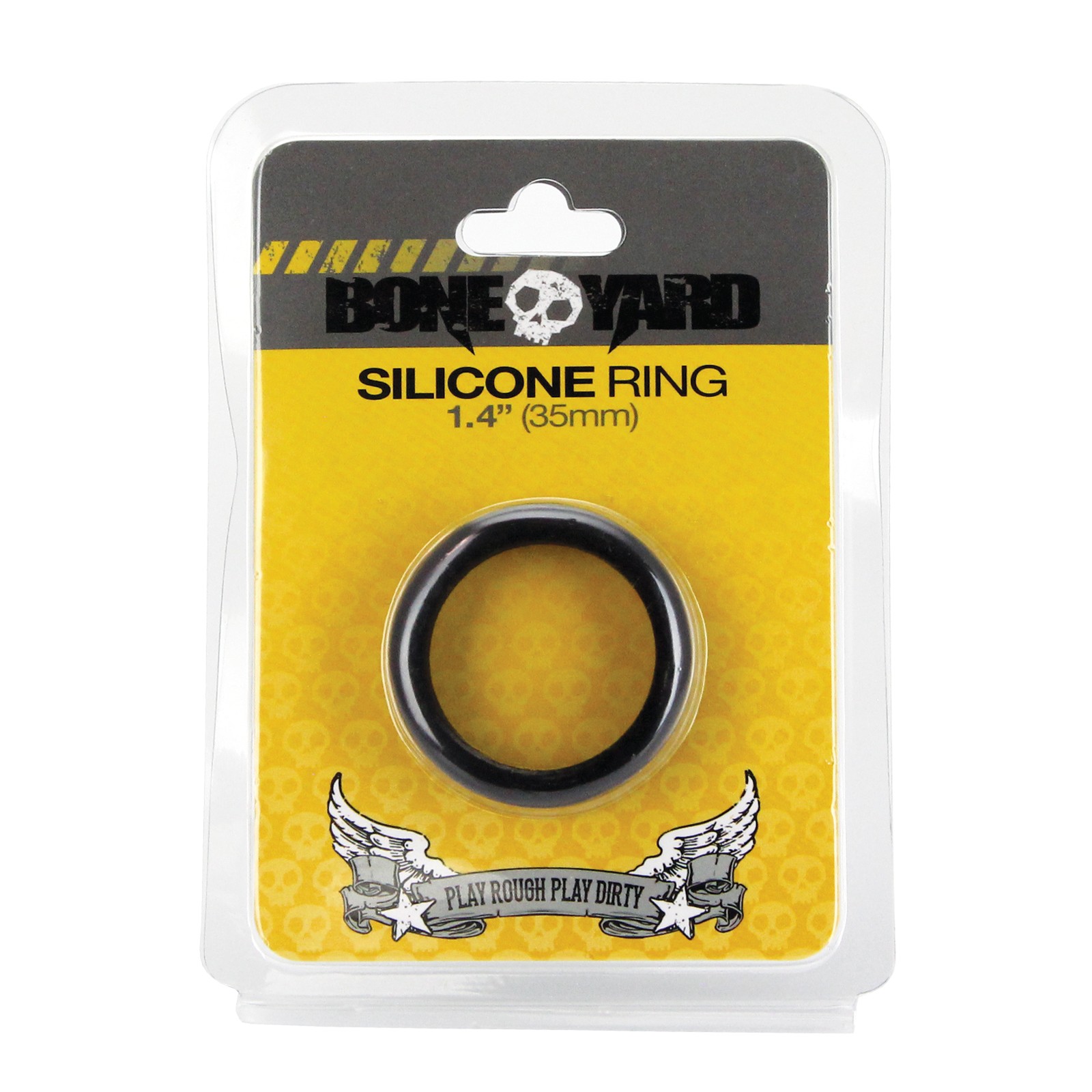 Boneyard Silicone Ring Black 1.4 Inch Boneyard Silicone Ring Black 1.4 Inch