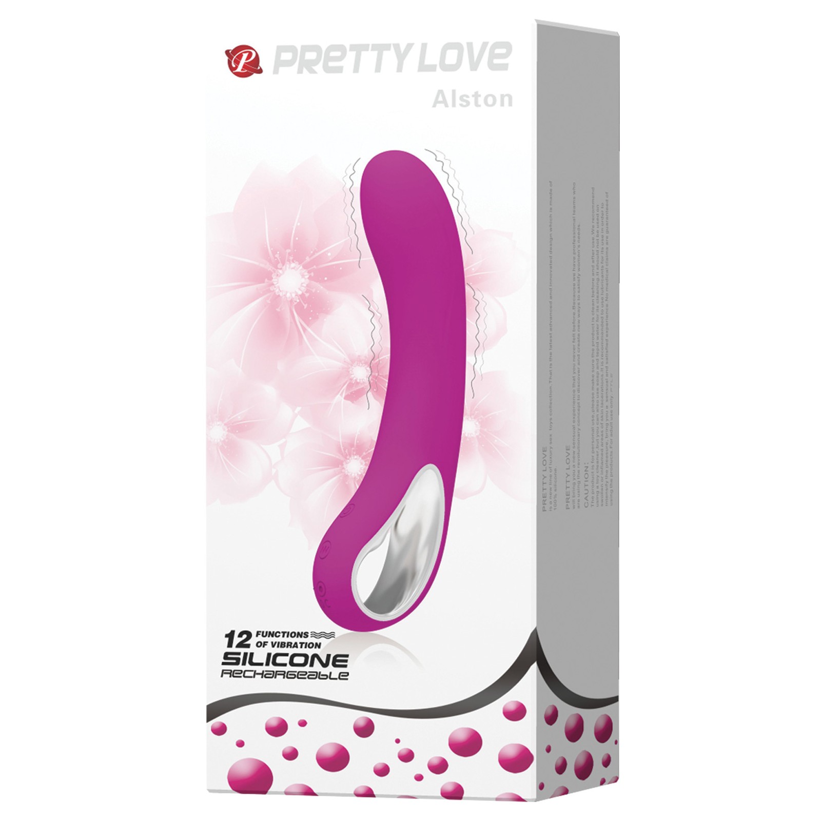 Pretty Love Alston 12 Function Vibrator with Handle - Fuchsia Pretty Love Alston 12 Function Vibrator with Handle - Fuchsia