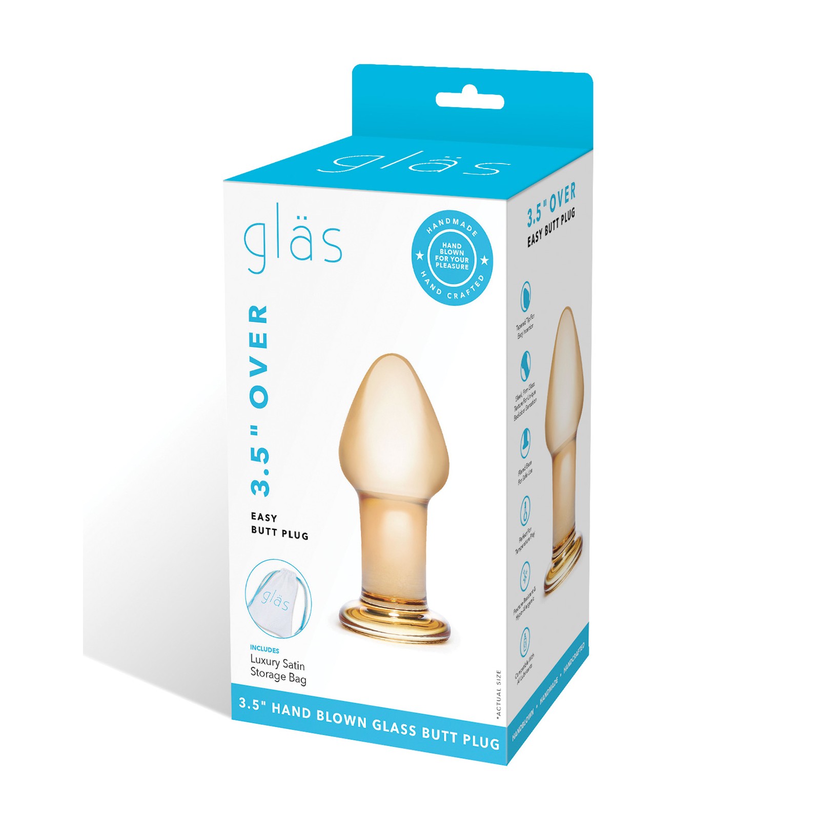 Glas Over Easy Butt Plug for Safe Anal Play Glas Over Easy Butt Plug for Safe Anal Play
