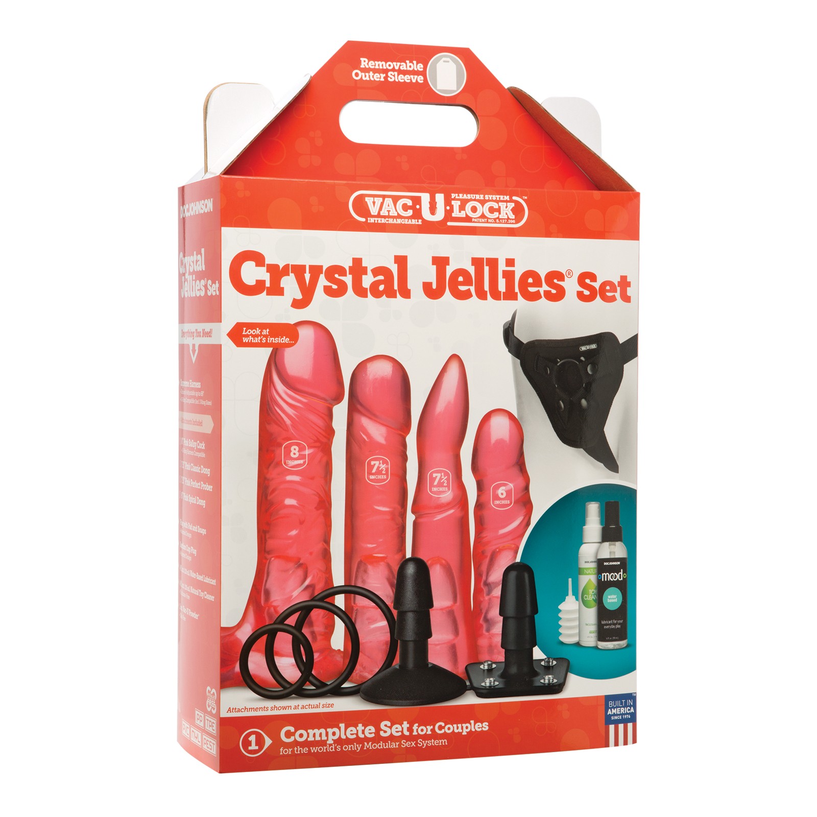 Vac-U-Lock Crystal Jellies Pink Set Vac-U-Lock Crystal Jellies Pink Set