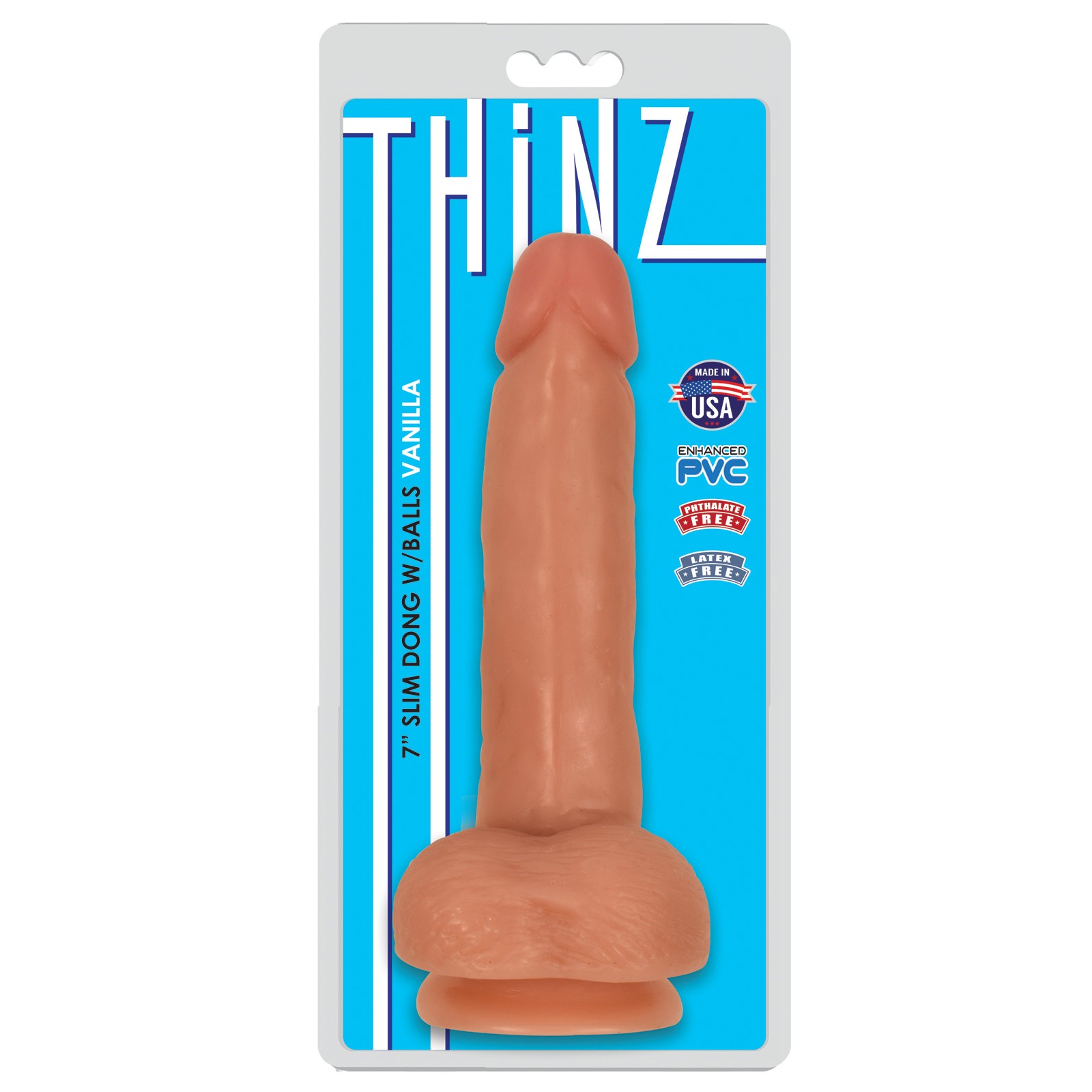 Curve Toys Thinz Dong Slim con Bolas Vainilla Curve Toys Thinz Dong Slim con Bolas Vainilla