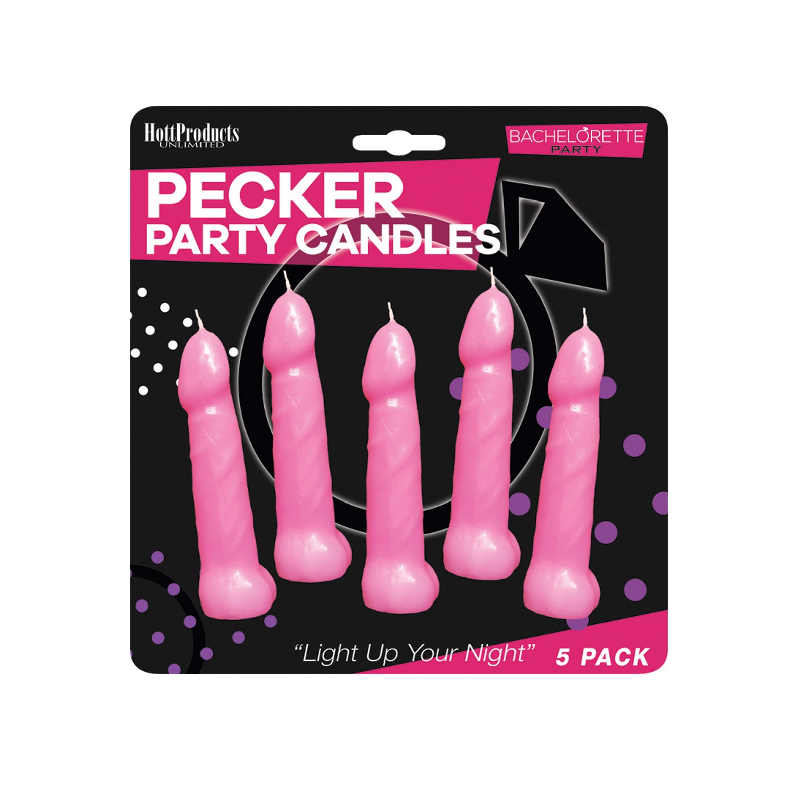 Velas Fiesta Bachelorette Pecker Rosa Pack de 5 Velas Fiesta Bachelorette Pecker Rosa Pack de 5