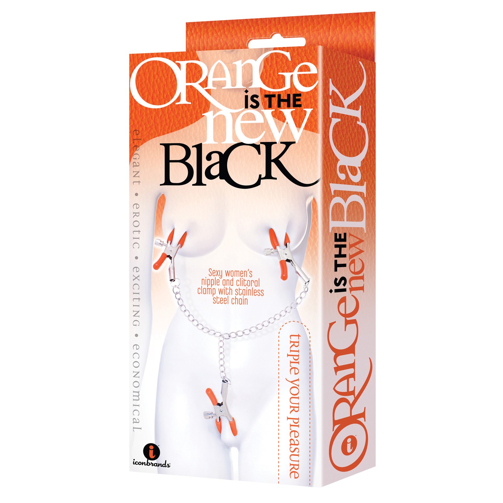 Triple Pleasure Clamps and Chain for Ultimate Sensation Triple Pleasure Clamps and Chain for Ultimate Sensation
