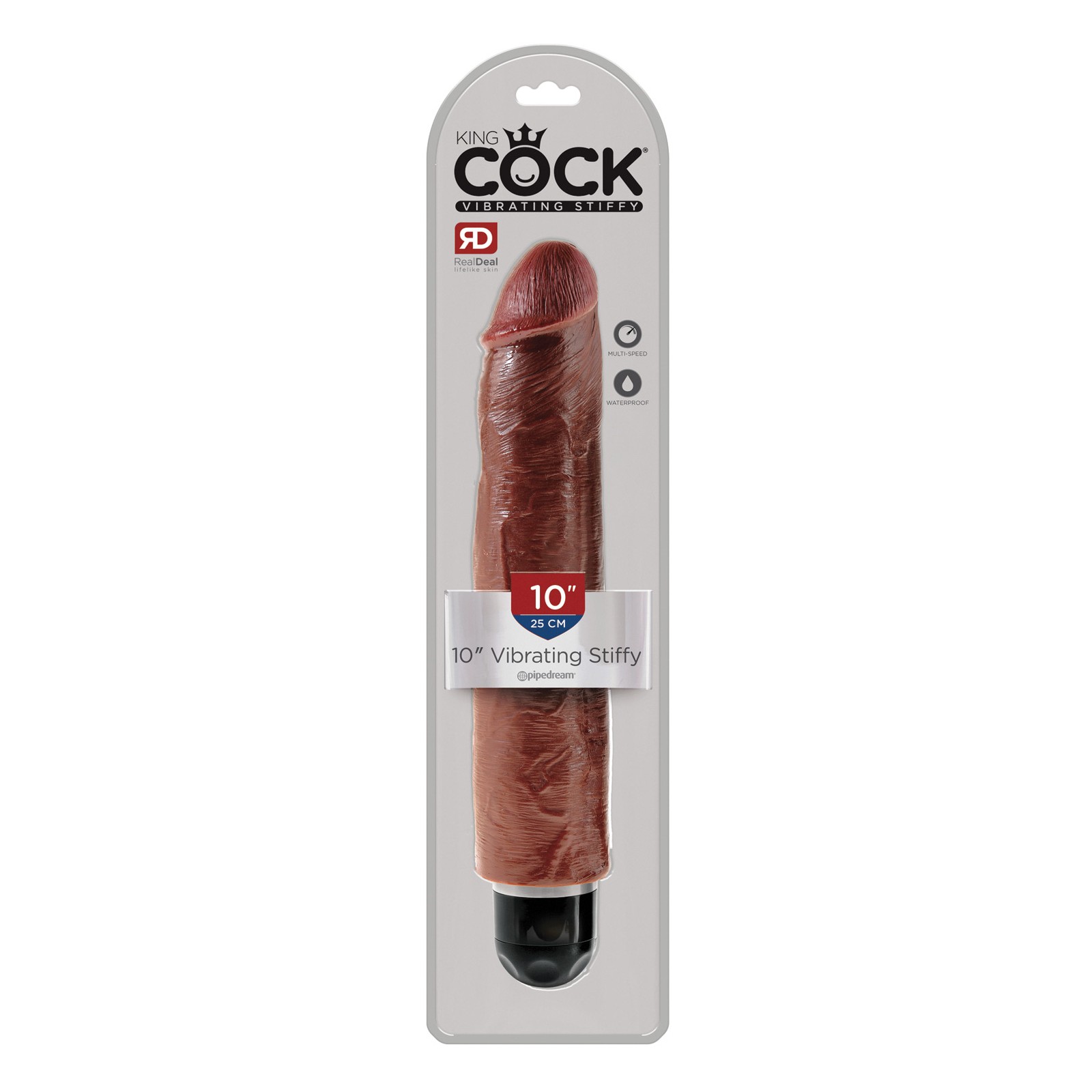 King Cock 10 Pulgadas Vibrador Stiffy Marrón para Placer Realista King Cock 10 Pulgadas Vibrador Stiffy Marrón para Placer Realista