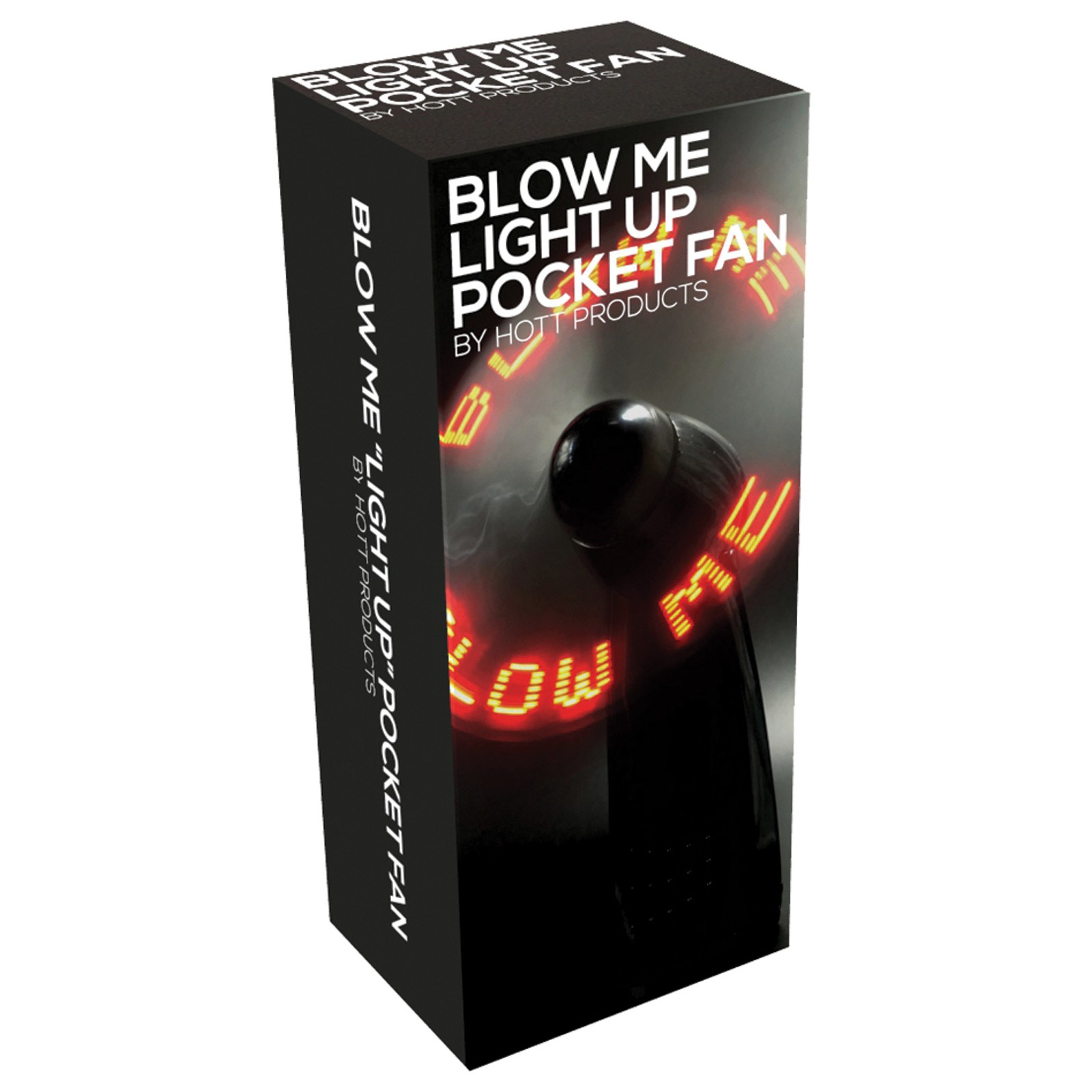Blow Me Light Up Pocket Fan - Black Blow Me Light Up Pocket Fan - Black