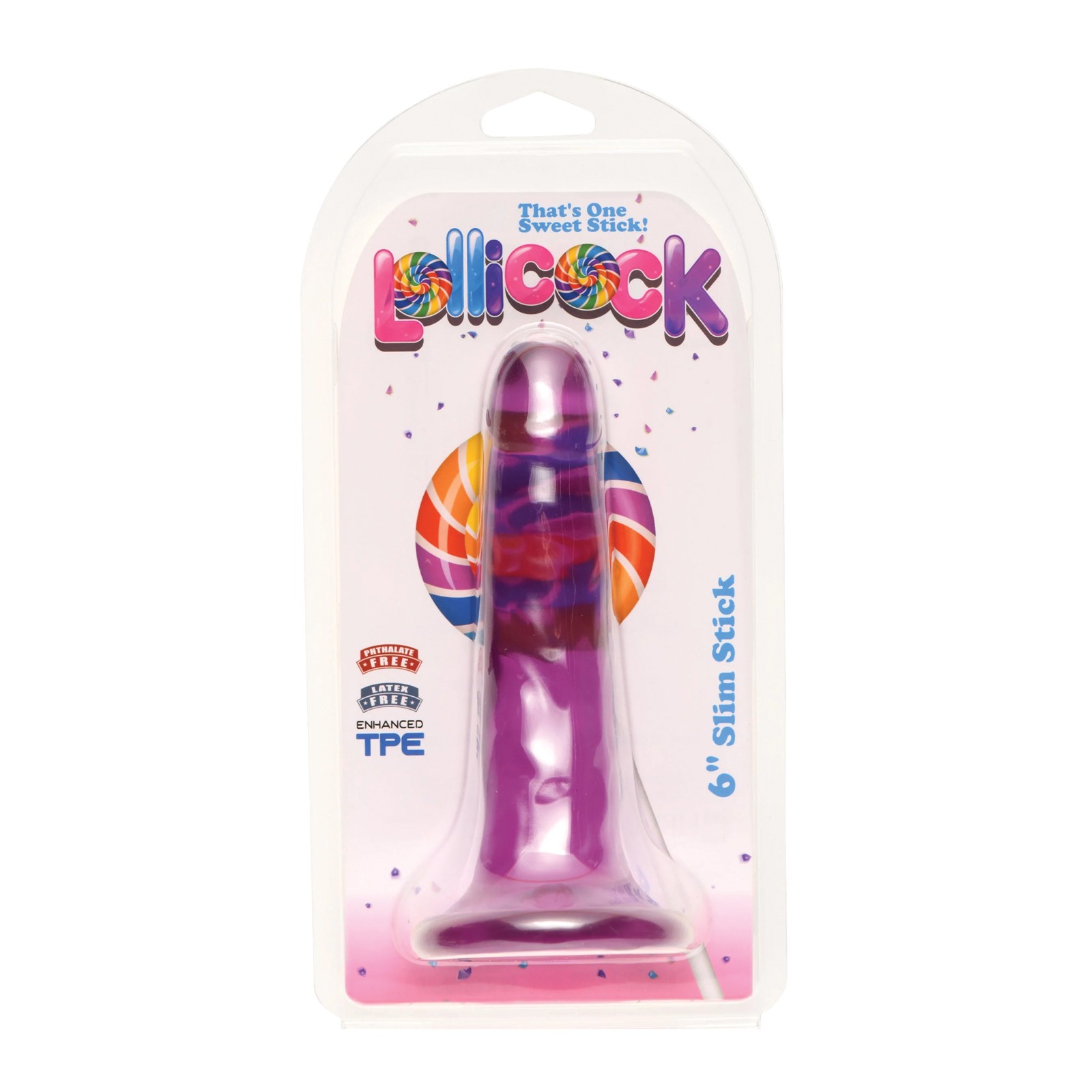 Curve Toys Lillicock 6 Inch Slim Stick Grape Ice Curve Toys Lillicock 6 Inch Slim Stick Grape Ice