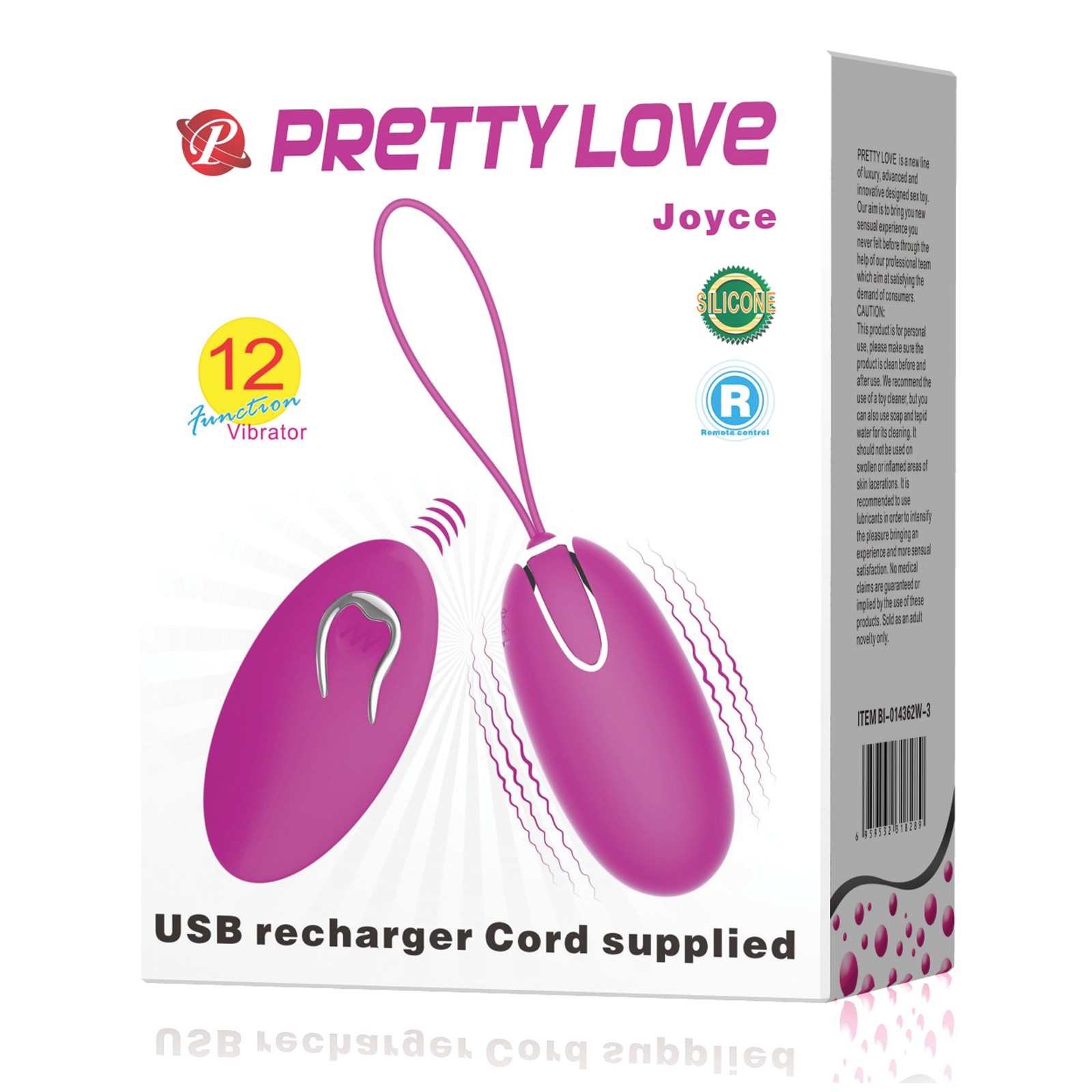 Huevo Vibrador Pretty Love Joyce Fucsia Huevo Vibrador Pretty Love Joyce Fucsia