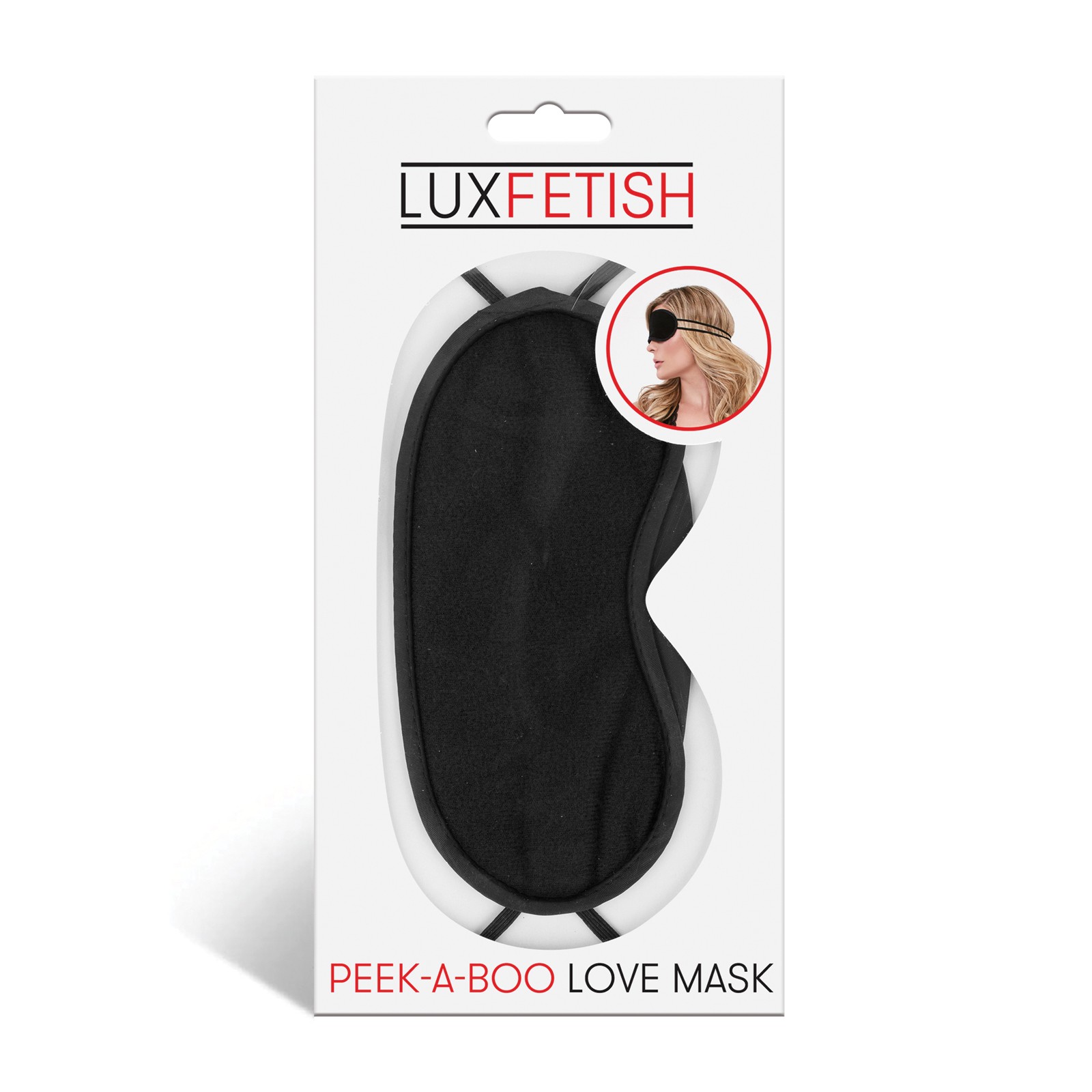 Máscara de Amor Peek-A-Boo Lux Fetish Negra Máscara de Amor Peek-A-Boo Lux Fetish Negra