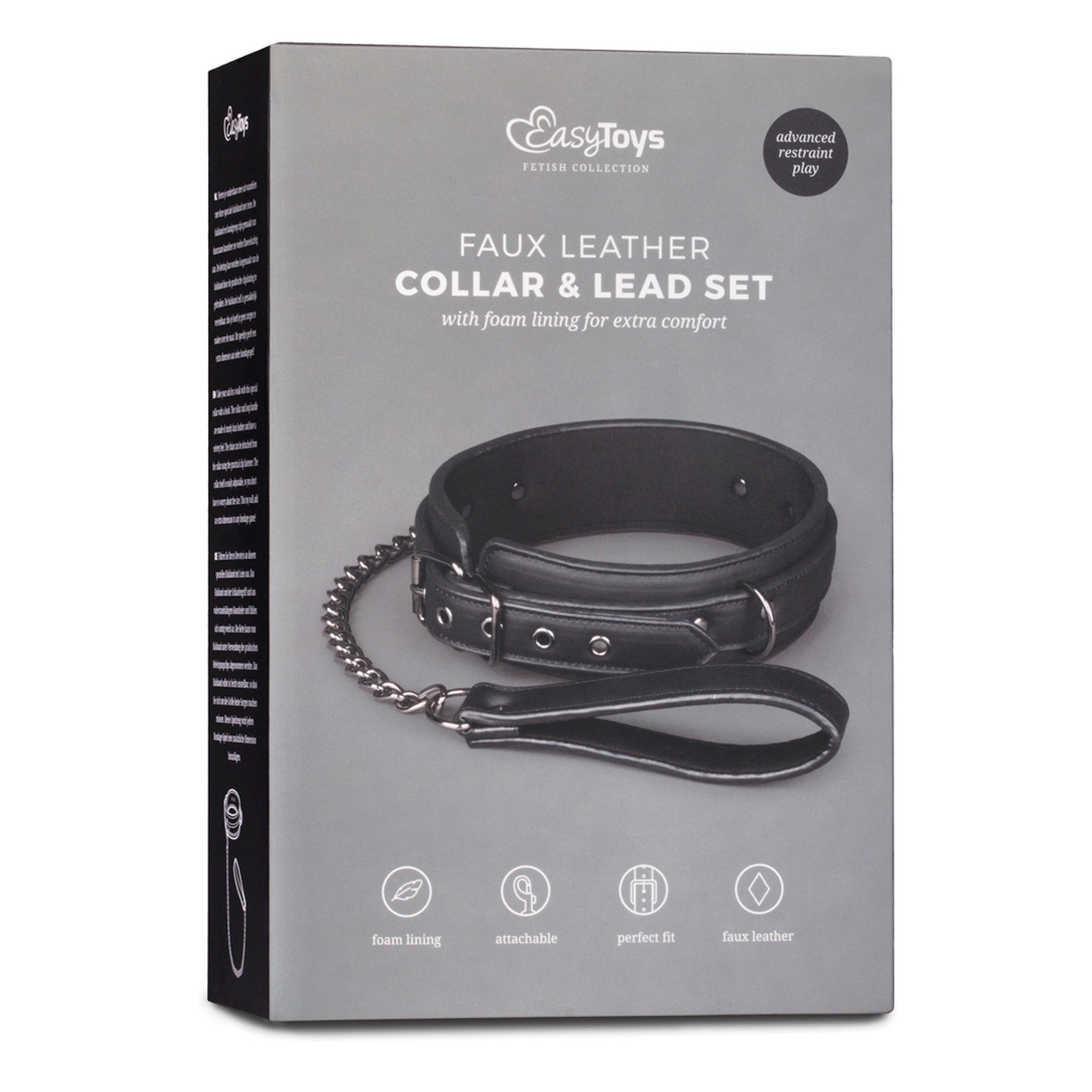 Easy Toys Bondage Collar and Leash for Ultimate Submission Easy Toys Bondage Collar and Leash for Ultimate Submission