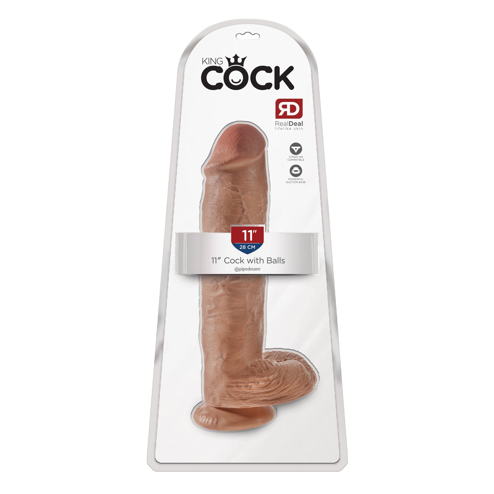 King Cock 11" Pene con Testículos King Cock 11" Pene con Testículos