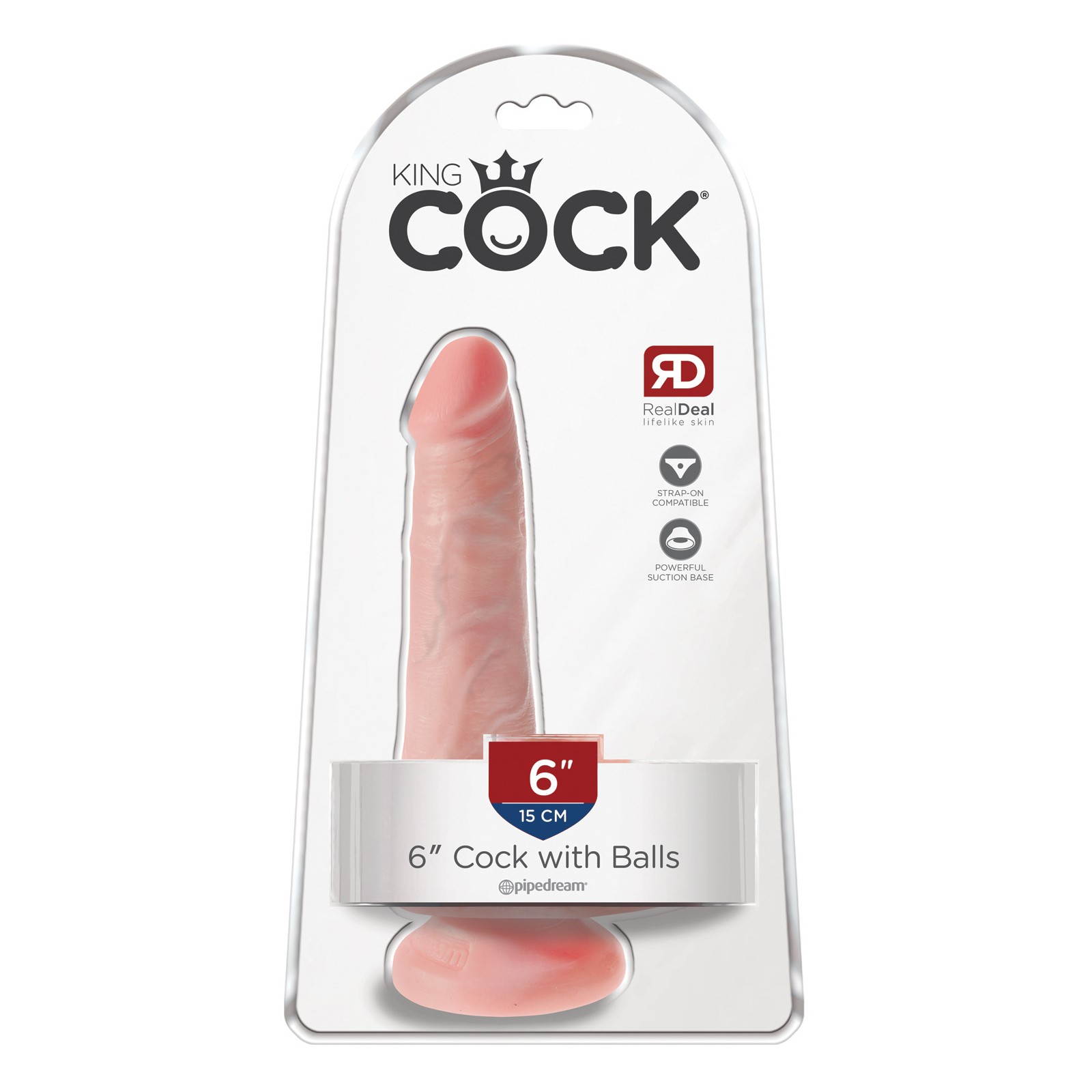 Dildo Realista King Cock de 6" con Testículos Dildo Realista King Cock de 6" con Testículos