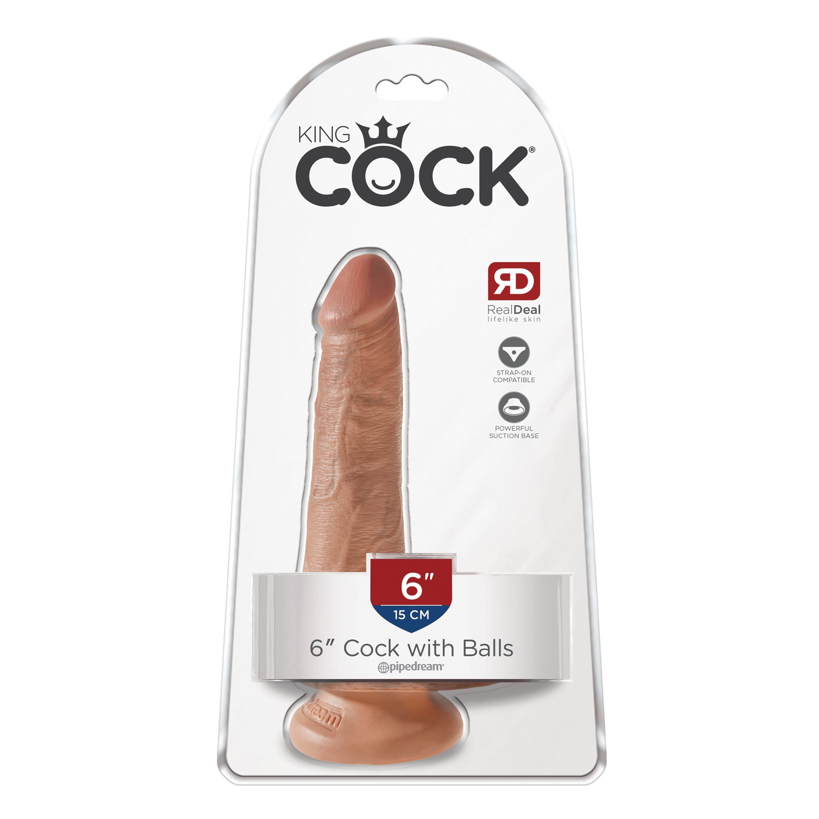 King Cock 6 Inch Tan Dong King Cock 6 Inch Tan Dong