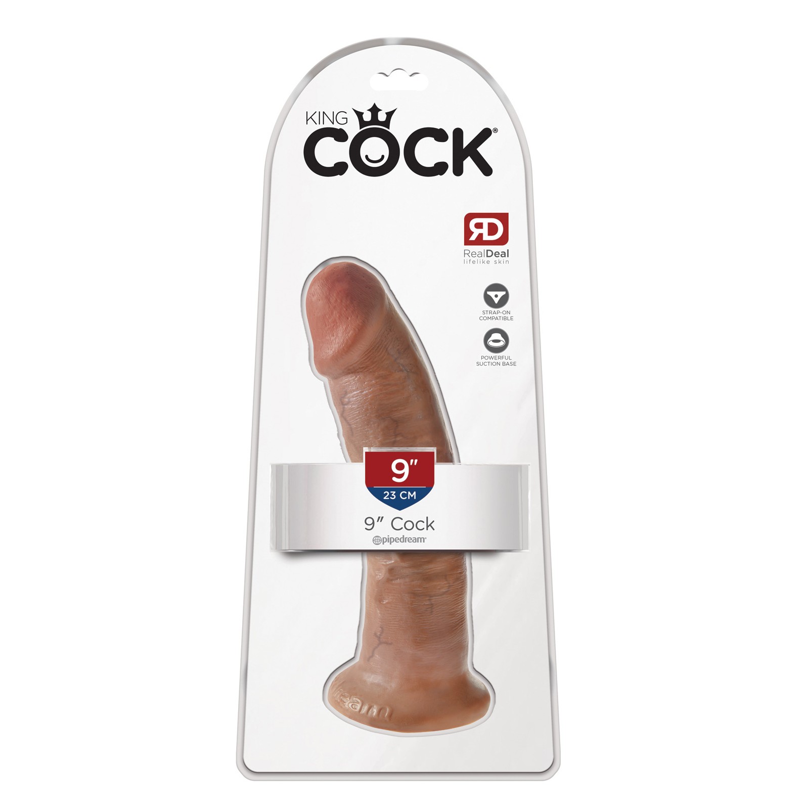 Dildo King Cock 9" en Tan Dildo King Cock 9" en Tan