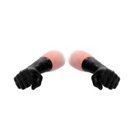 Guantes Cortos de Látex Fist It - Negro