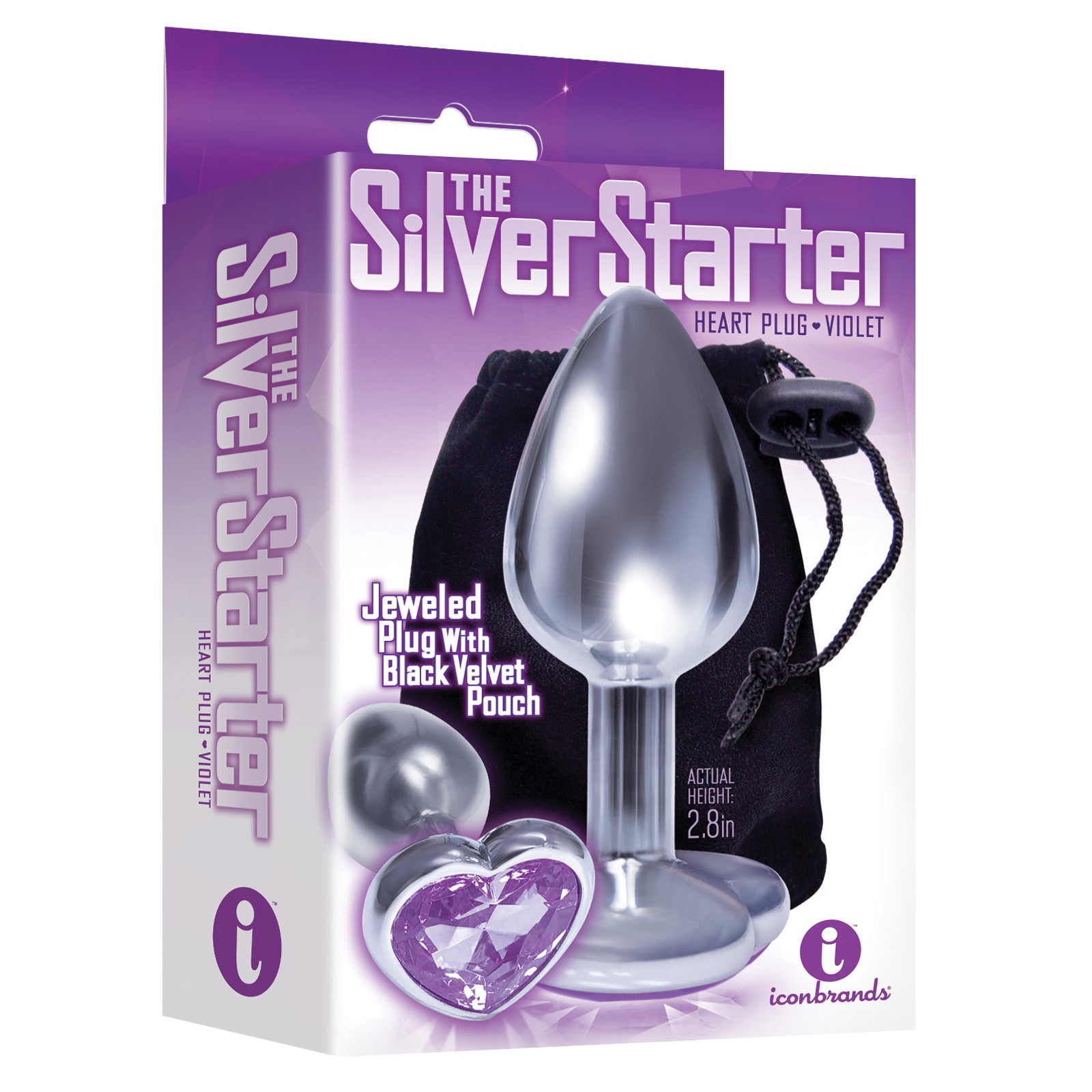 Bejeweled Heart Anal Plug for Beginner Pleasure Bejeweled Heart Anal Plug for Beginner Pleasure