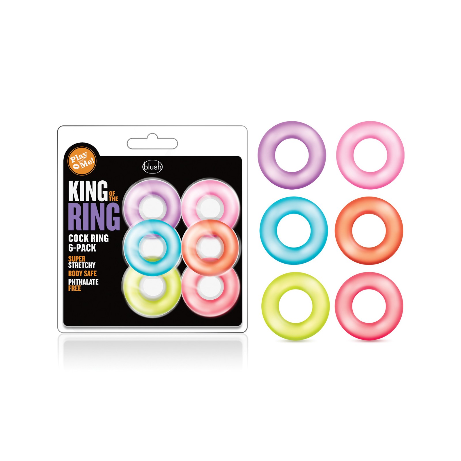 Blush King of the Ring - Set of 6 for Enhanced Stamina Blush King of the Ring - Set of 6 for Enhanced Stamina