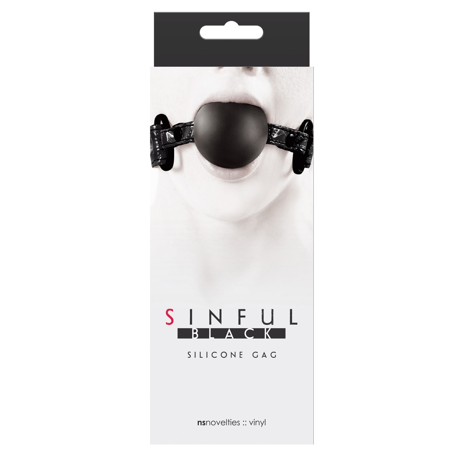 Gag de Silicona Suave Sinful - Negro Gag de Silicona Suave Sinful - Negro