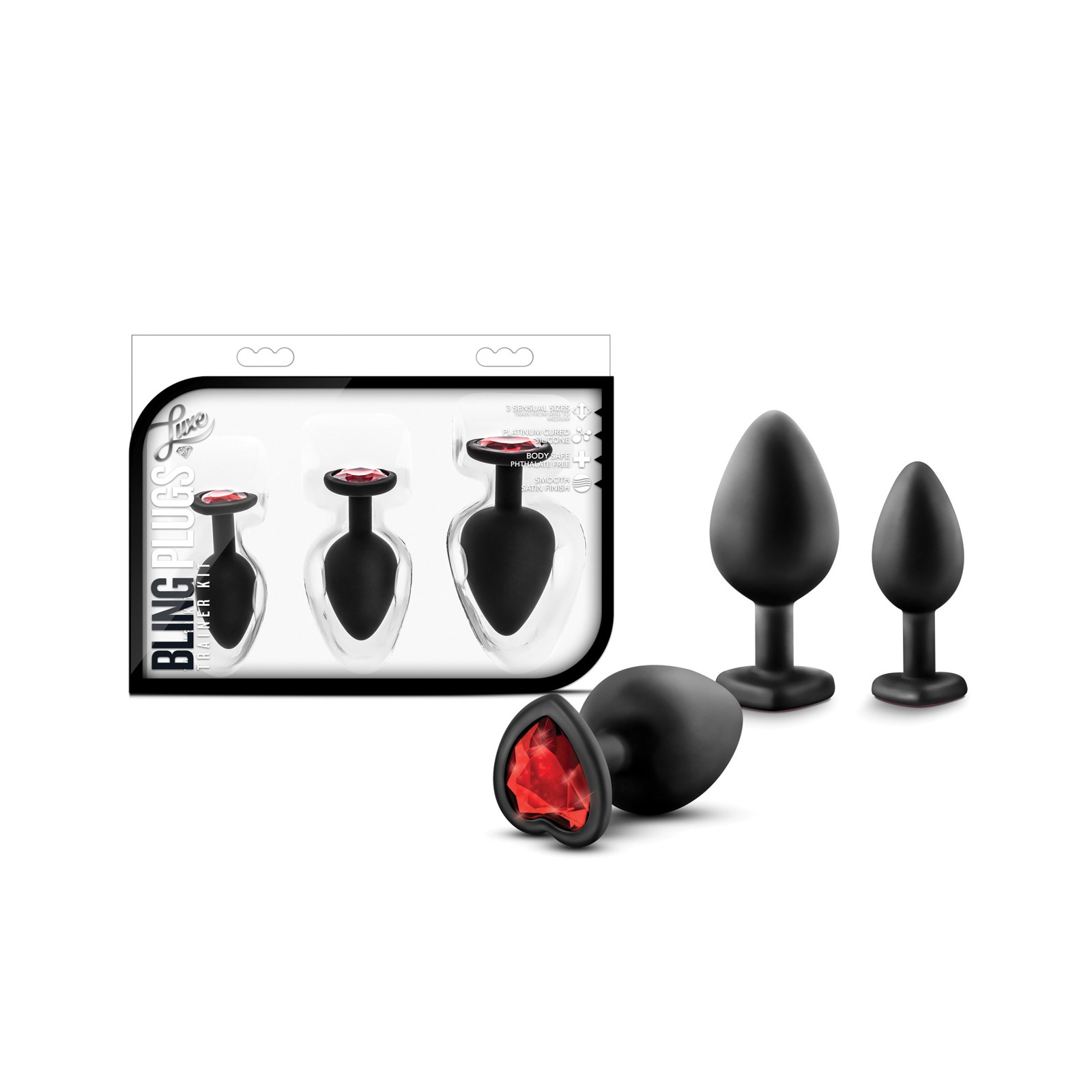 Kit de Entrenamiento Bling Plugs de Blush Luxe Kit de Entrenamiento Bling Plugs de Blush Luxe