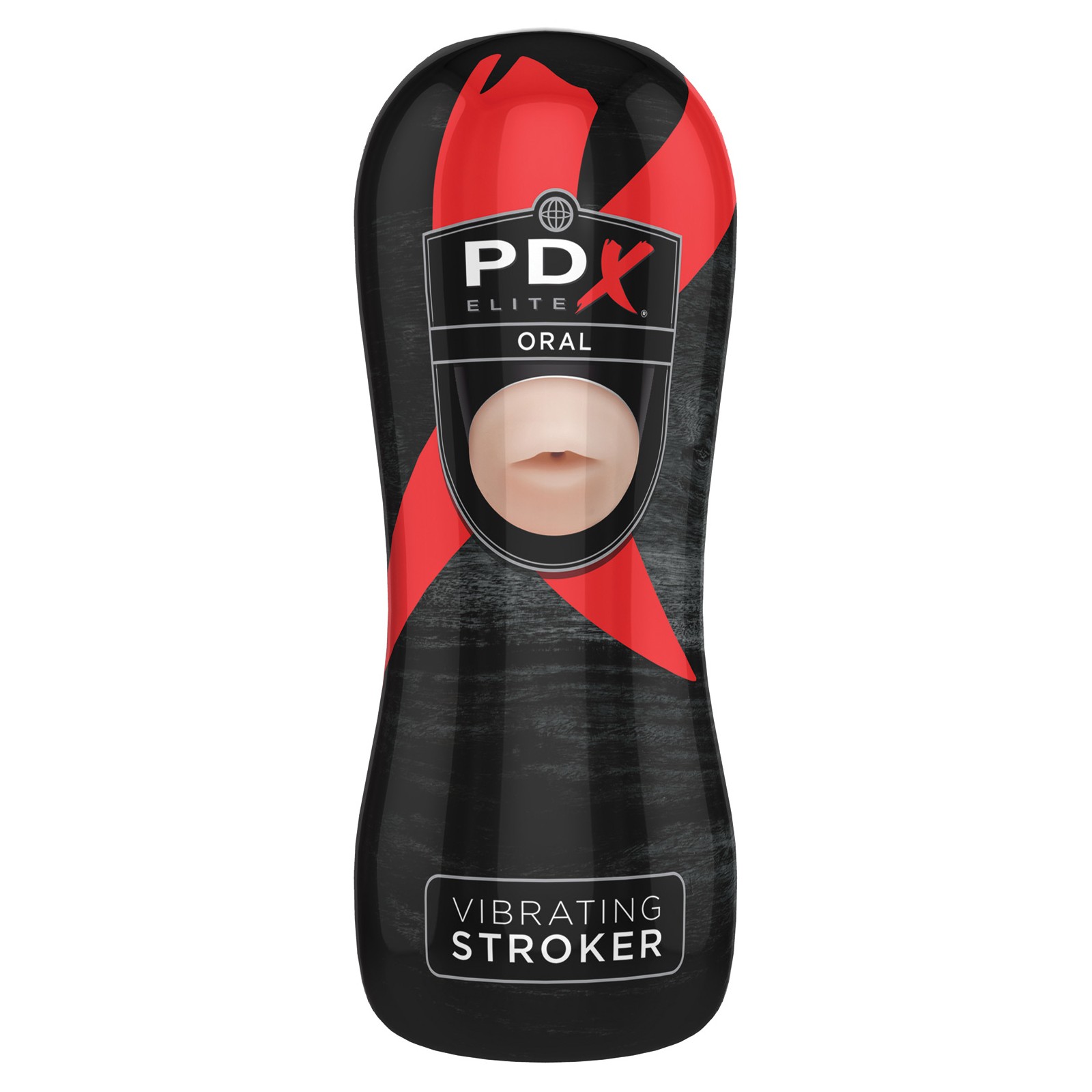 PDX Elite Vibrating Oral Stroker - Realistic Texture PDX Elite Vibrating Oral Stroker - Realistic Texture