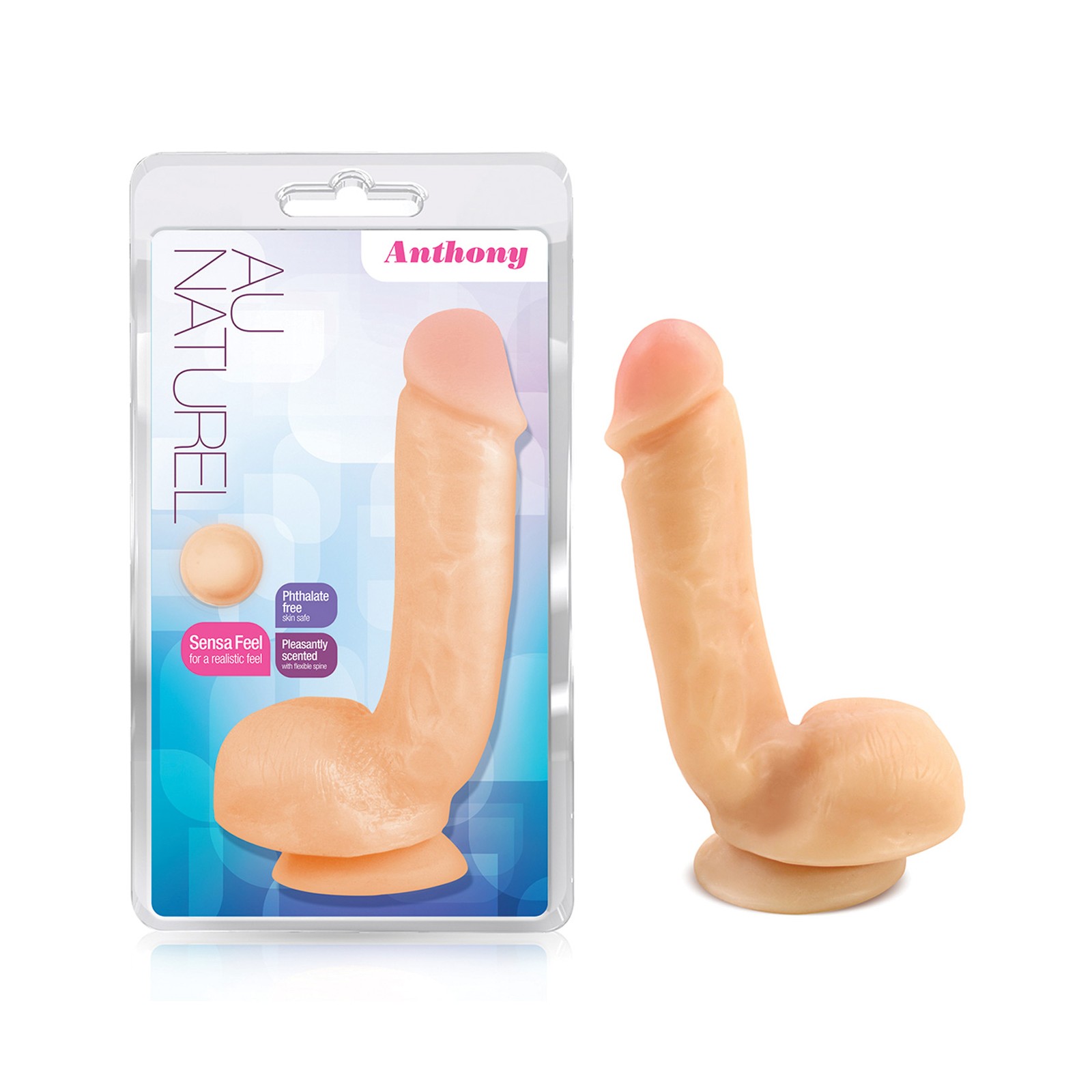 Blush Au Naturel Anthony Dual Density Dildo Blush Au Naturel Anthony Dual Density Dildo