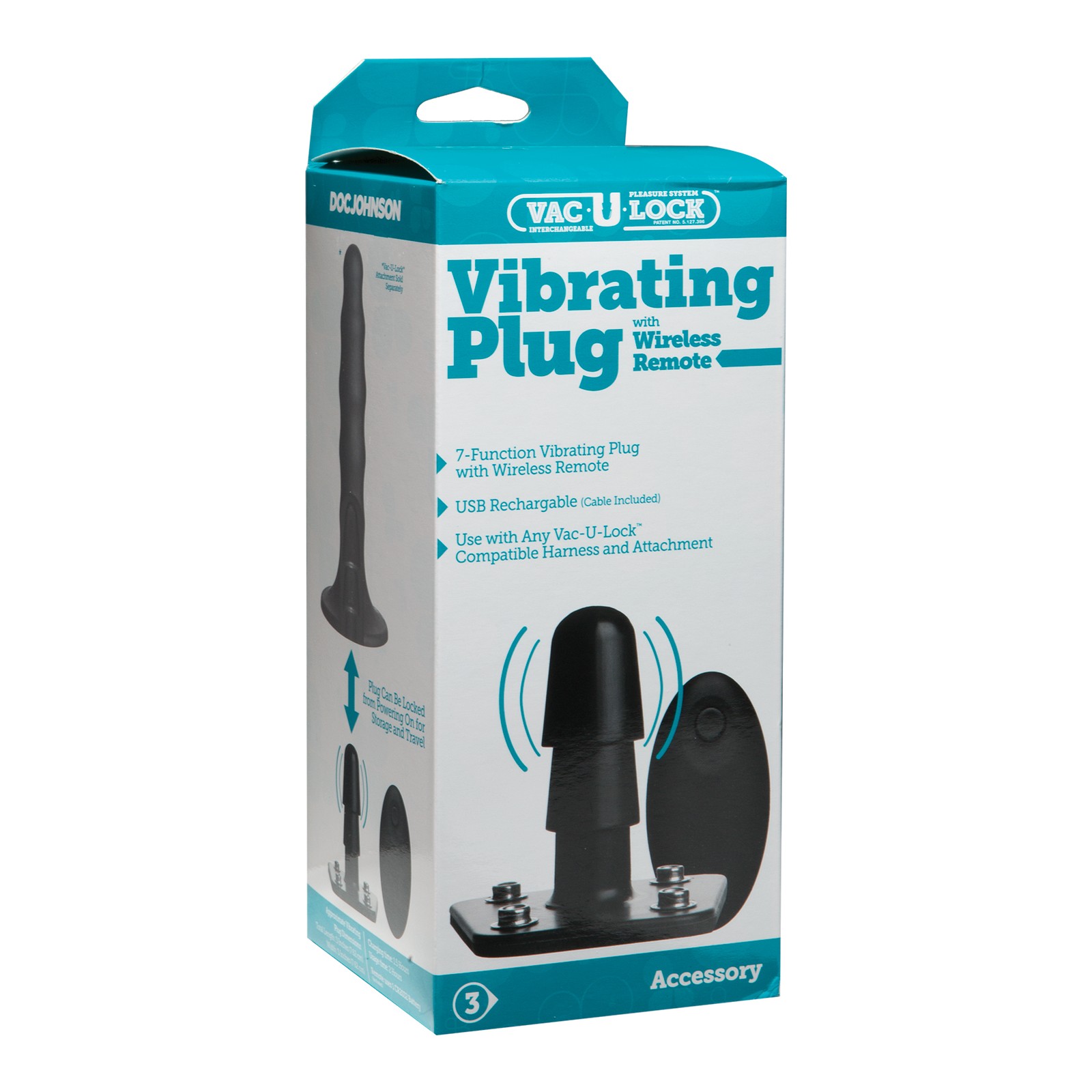 Plug Vibrante Vac-U-Lock con Control Remoto Plug Vibrante Vac-U-Lock con Control Remoto