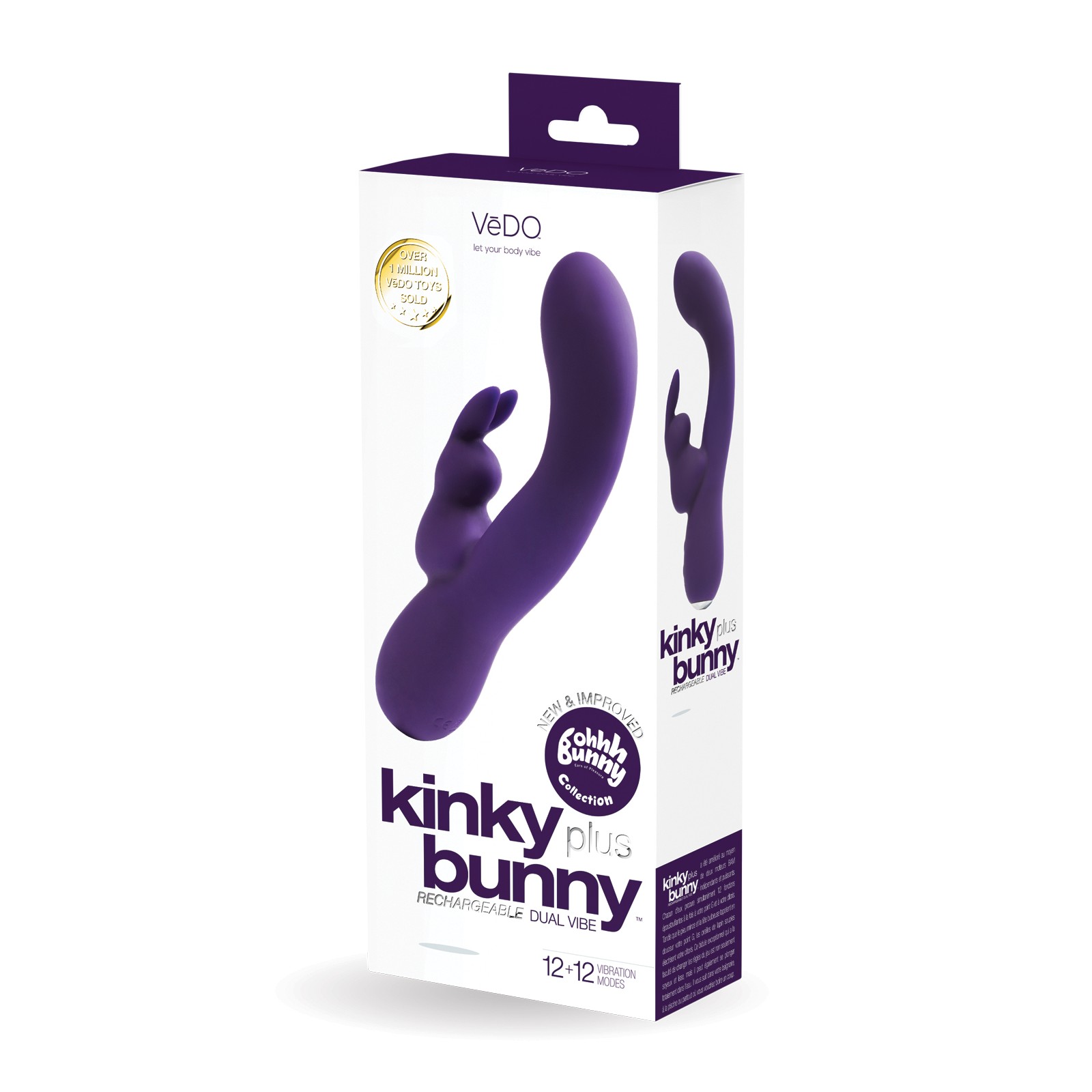 VeDO Kinky Bunny Plus Vibrador Doble Recargable VeDO Kinky Bunny Plus Vibrador Doble Recargable