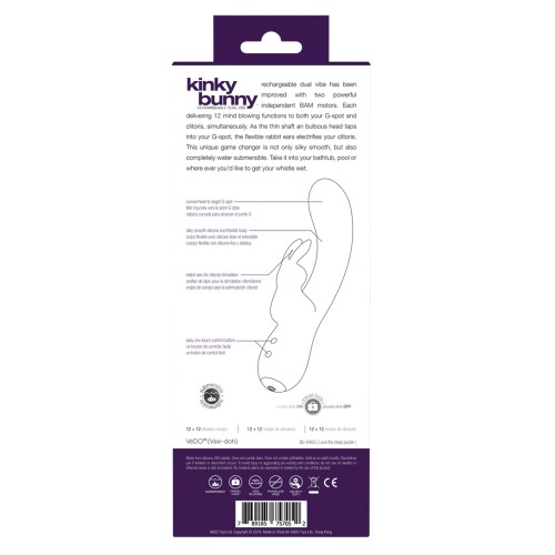 VeDO Kinky Bunny Plus Vibrador Doble Recargable