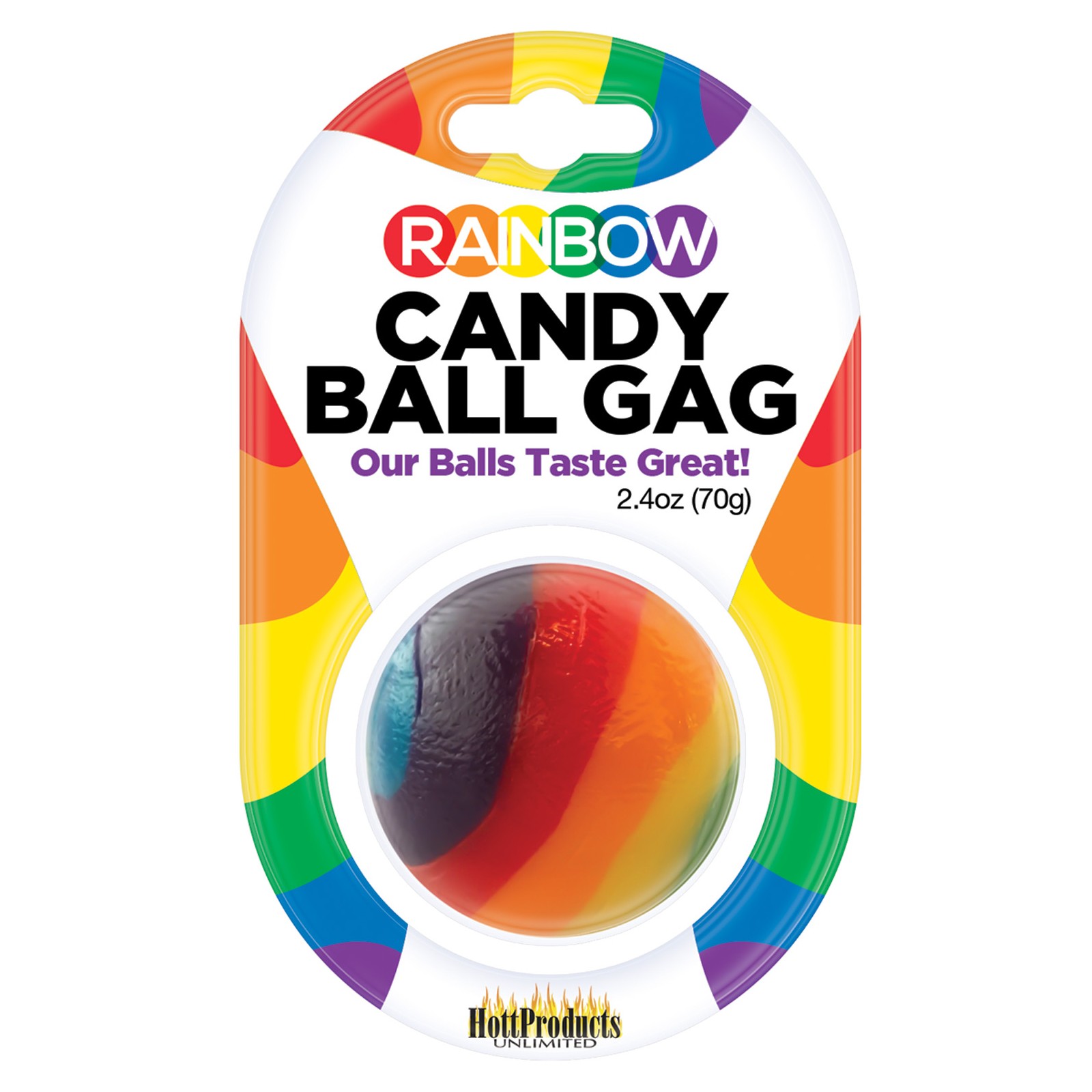 Rainbow Candy Ball Gag Strawberry Rainbow Candy Ball Gag Strawberry