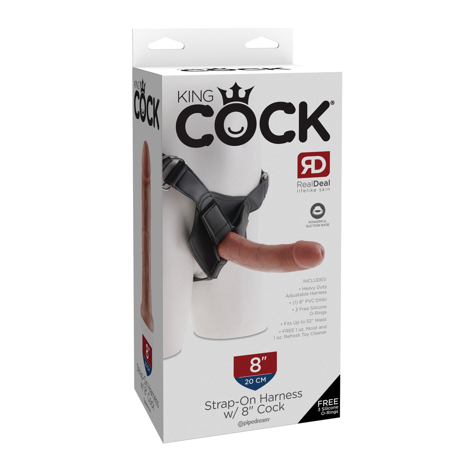 Arnés Strap-On King Cock con Pene de 8 Pulgadas Arnés Strap-On King Cock con Pene de 8 Pulgadas