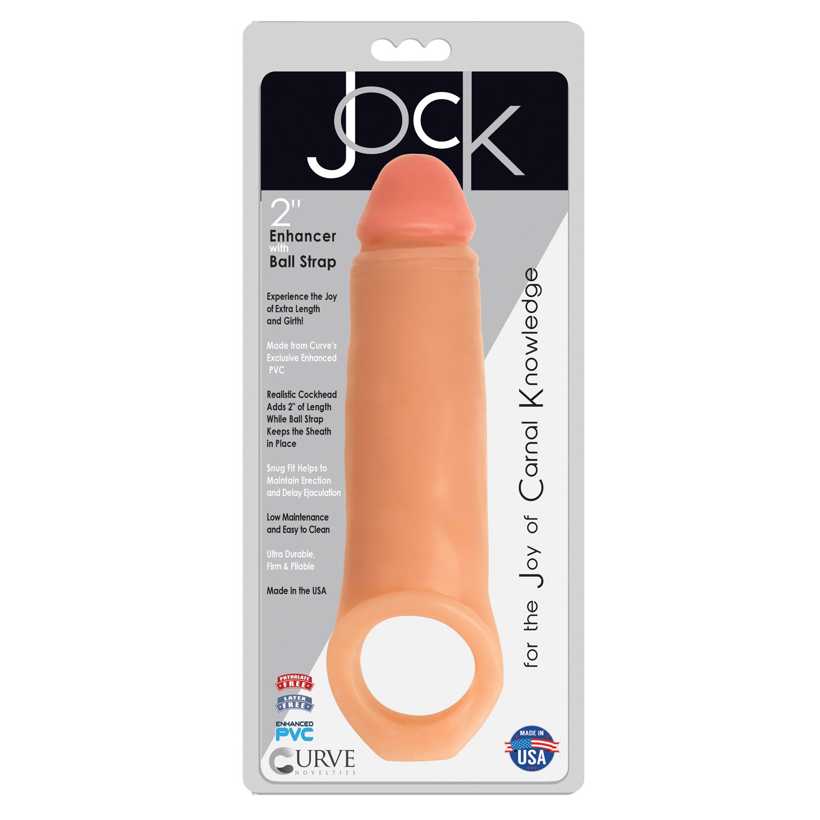 Curve Toys Jock Enhancer 2" Extender Vanilla Curve Toys Jock Enhancer 2" Extender Vanilla