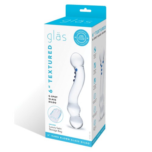 Dildo de Vidrio de 6 Pulgadas Texturizado para Punto G