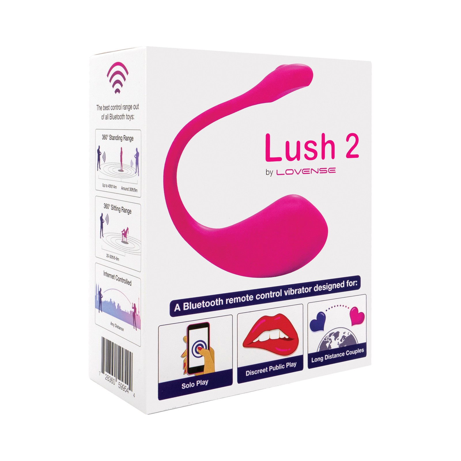 Vibrador Activado por Sonido Lovense Lush 2.0 Rosa Vibrador Activado por Sonido Lovense Lush 2.0 Rosa