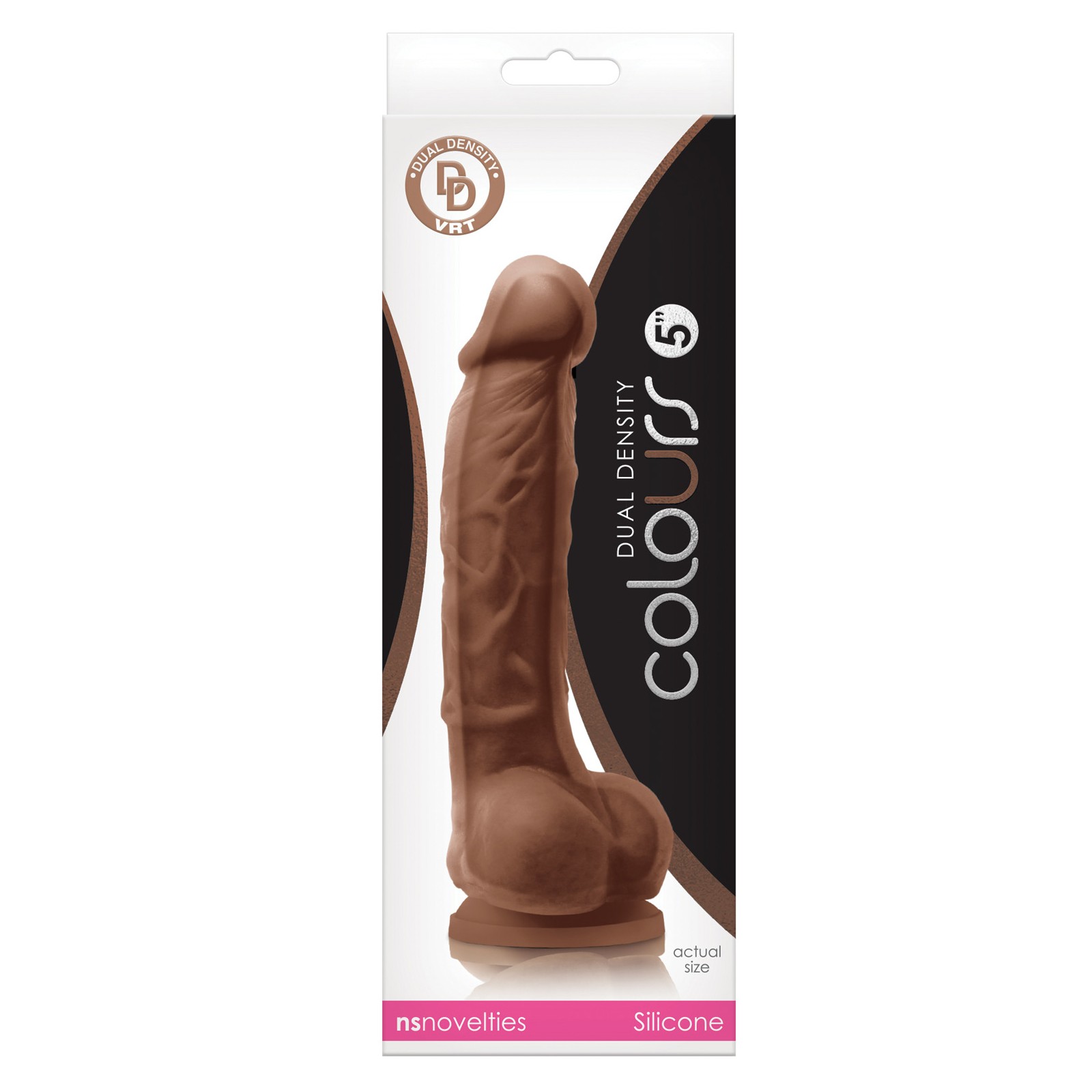 Dildo de Densidad Dual de 5" Marrón Dildo de Densidad Dual de 5" Marrón