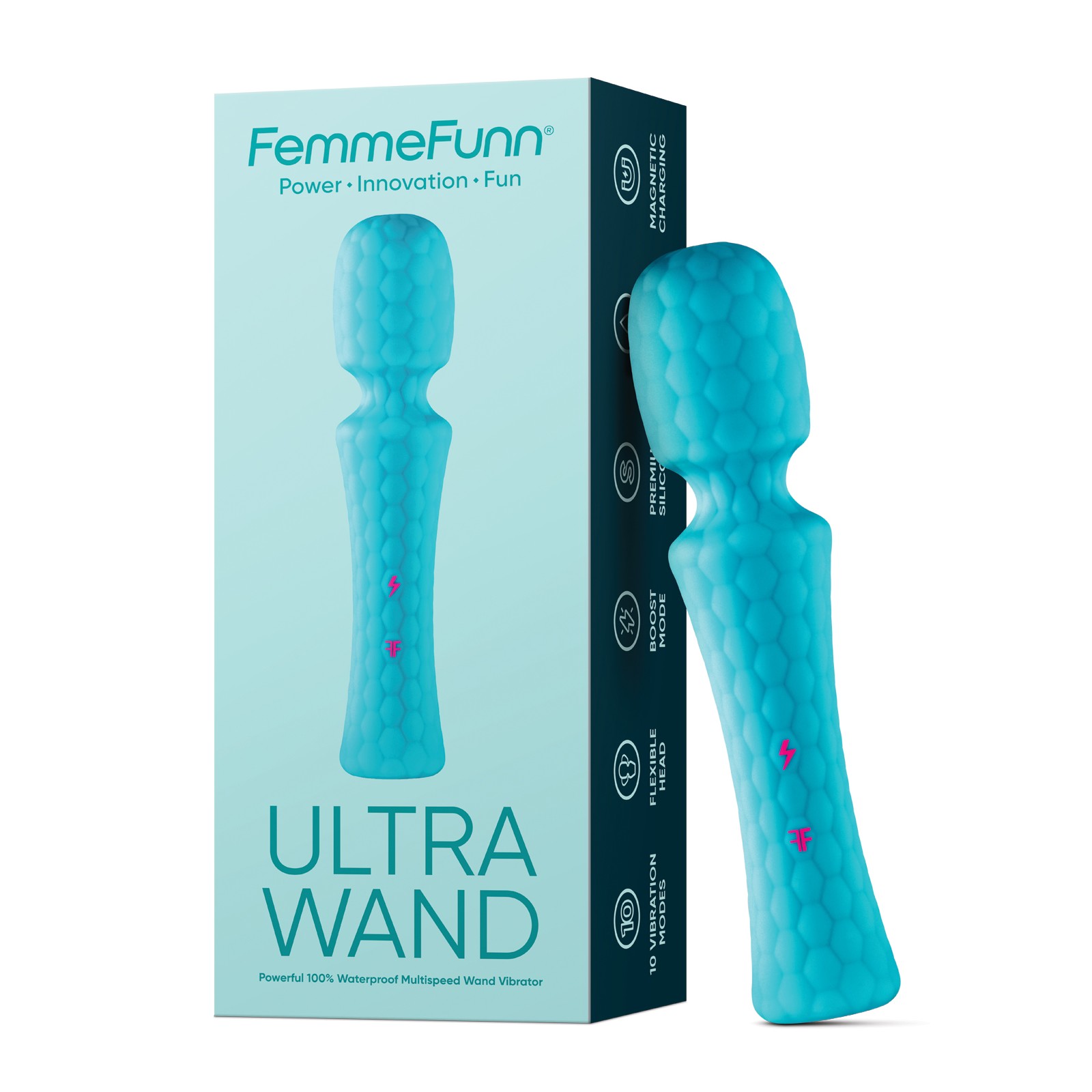Femme Funn Ultra Wand Turquesa Vibrador Potente Femme Funn Ultra Wand Turquesa Vibrador Potente