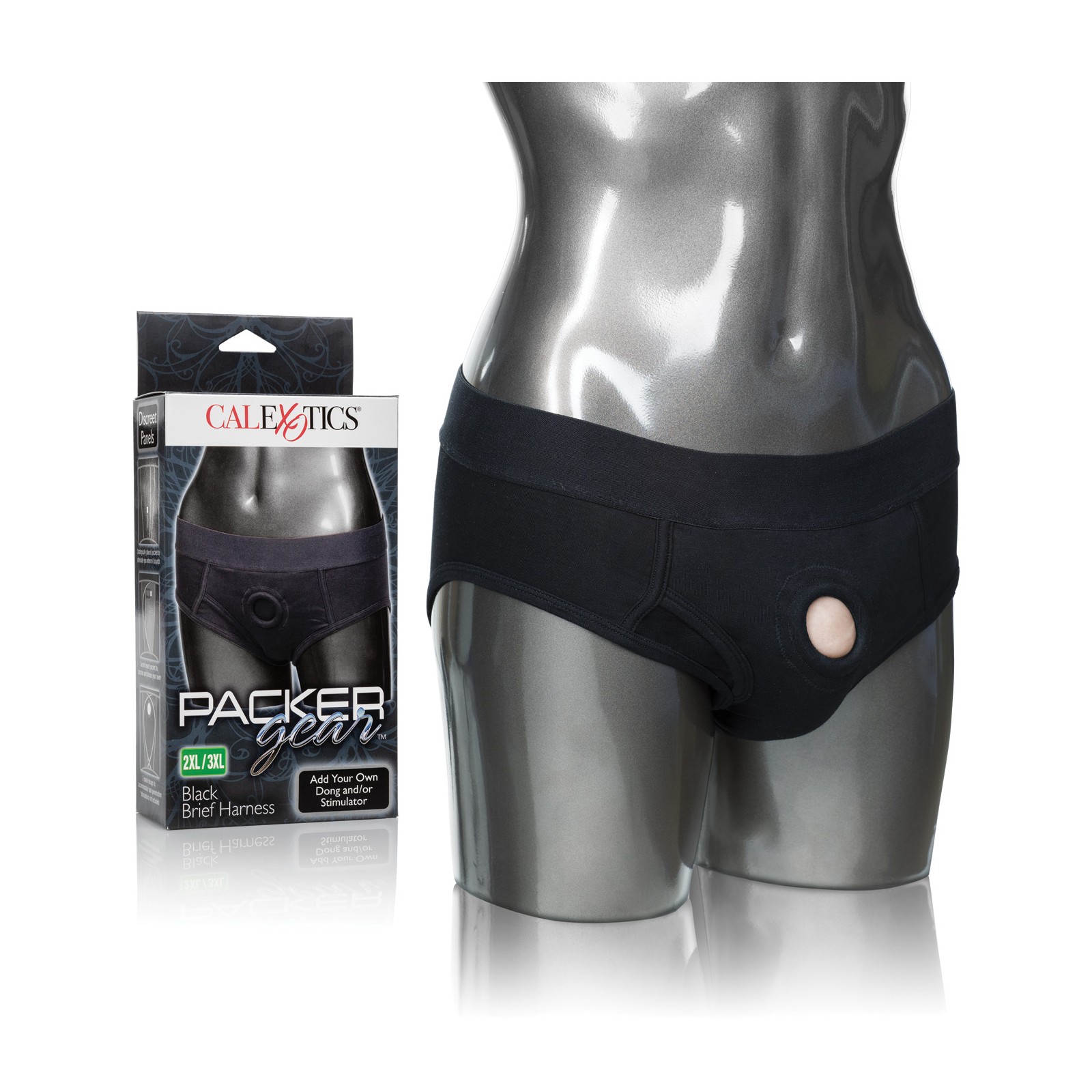 Packer Gear Brief Harness 2XL/3XL Black - Comfort and Versatility Packer Gear Brief Harness 2XL/3XL Black - Comfort and Versatility
